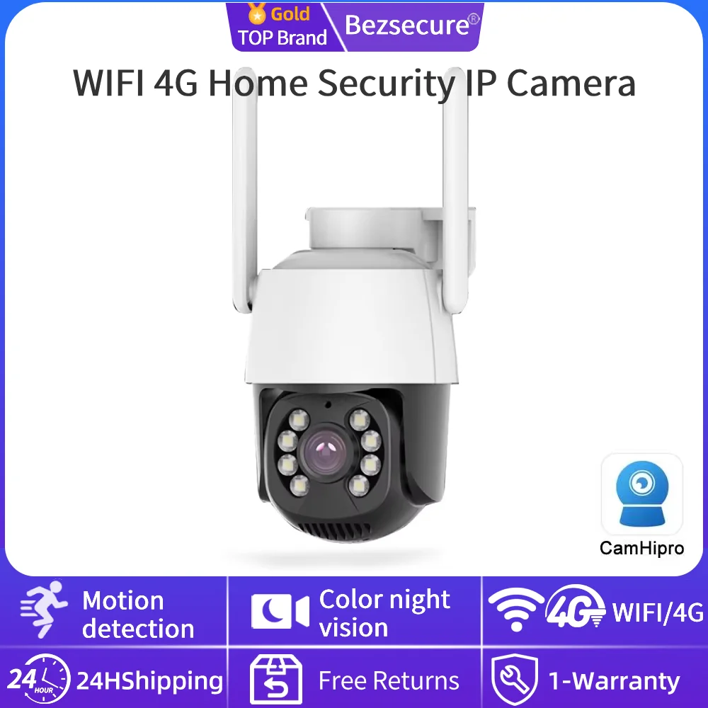 WIFI 4G IP Camera Outdoor Home Security Auto Tracking Human Detection Camera WIFI CCTV Surveillance Camera Camhi Pro APP
WIFI 4G IP Camera Outdoor Home Security Auto Tracking Human Detection Camera WIFI CCTV Surveillance Camera Camhi Pro APP