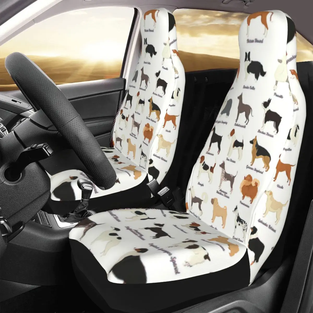 Dog Breeds Car Seat Cover Custom Printing Universal Front Protector Accessories Cushion Set
Dog Breeds Car Seat Cover Custom Printing Universal Front Protector Accessories Cushion Set