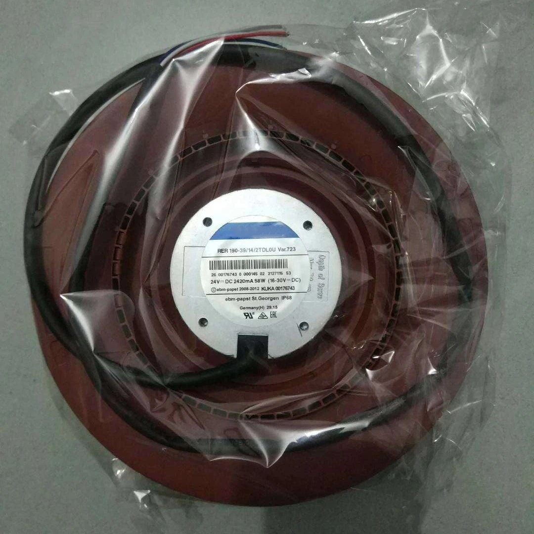 Cooling Fan RER 190-39/14/2TDLOU DC 24V 57W 2900RPM IP68 Ø190*69mm Ball Bearing 2-Wire Centrifugal Fans EC Radial Blower
Cooling Fan RER 190-39/14/2TDLOU DC 24V 57W 2900RPM IP68 Ø190*69mm Ball Bearing 2-Wire Centrifugal Fans EC Radial Blower