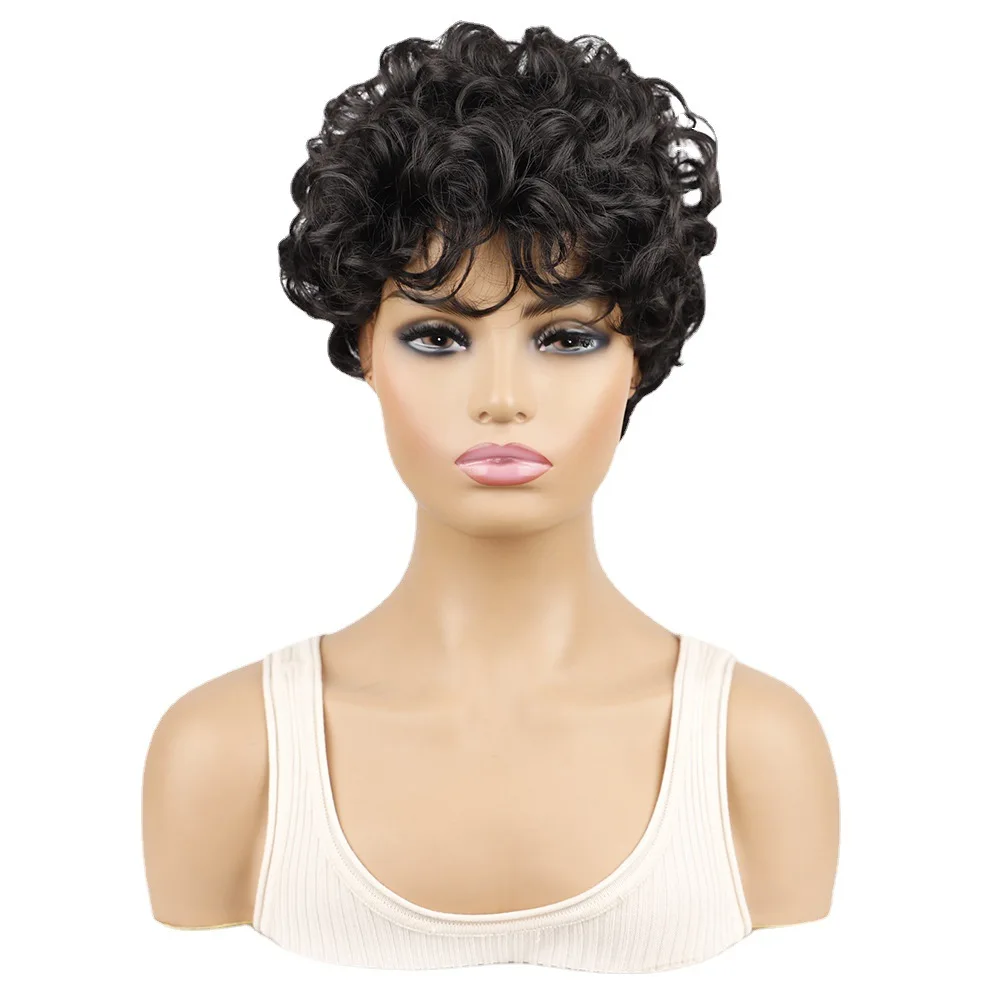 OUCEY Synthetic Hair Short Wigs women Natural Wavy Wigs For Black Women Heat Resistant Fiber Pixie Cut Wig With Bangs
OUCEY Synthetic Hair Short Wigs women Natural Wavy Wigs For Black Women Heat Resistant Fiber Pixie Cut Wig With Bangs