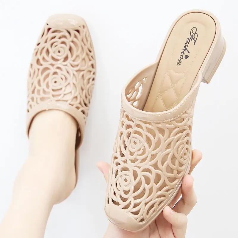 Outside Hollow Medium Heel Women's Slippers and Ladies Sandals on Beach Slides Casual Original Low Price Cheap Liquidation Shoes
Outside Hollow Medium Heel Women's Slippers and Ladies Sandals on Beach Slides Casual Original Low Price Cheap Liquidation Shoes