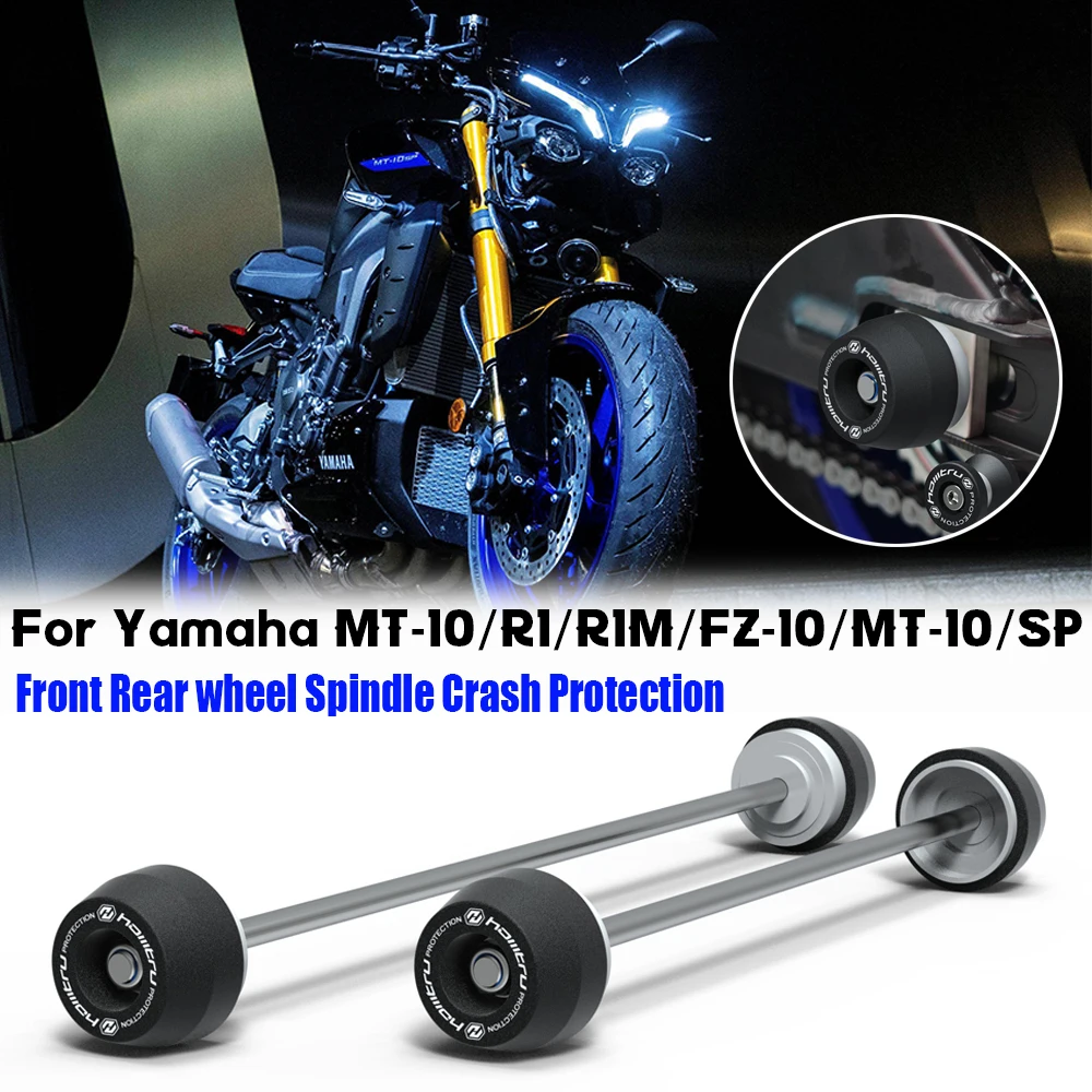 For Yamaha YZF R1 R1M MT-10 MT-10SP MT 10 2015-2024 Motorcycle Front & Rear Axle Fork Crash Sliders Wheel Protection
For Yamaha YZF R1 R1M MT-10 MT-10SP MT 10 2015-2024 Motorcycle Front & Rear Axle Fork Crash Sliders Wheel Protection