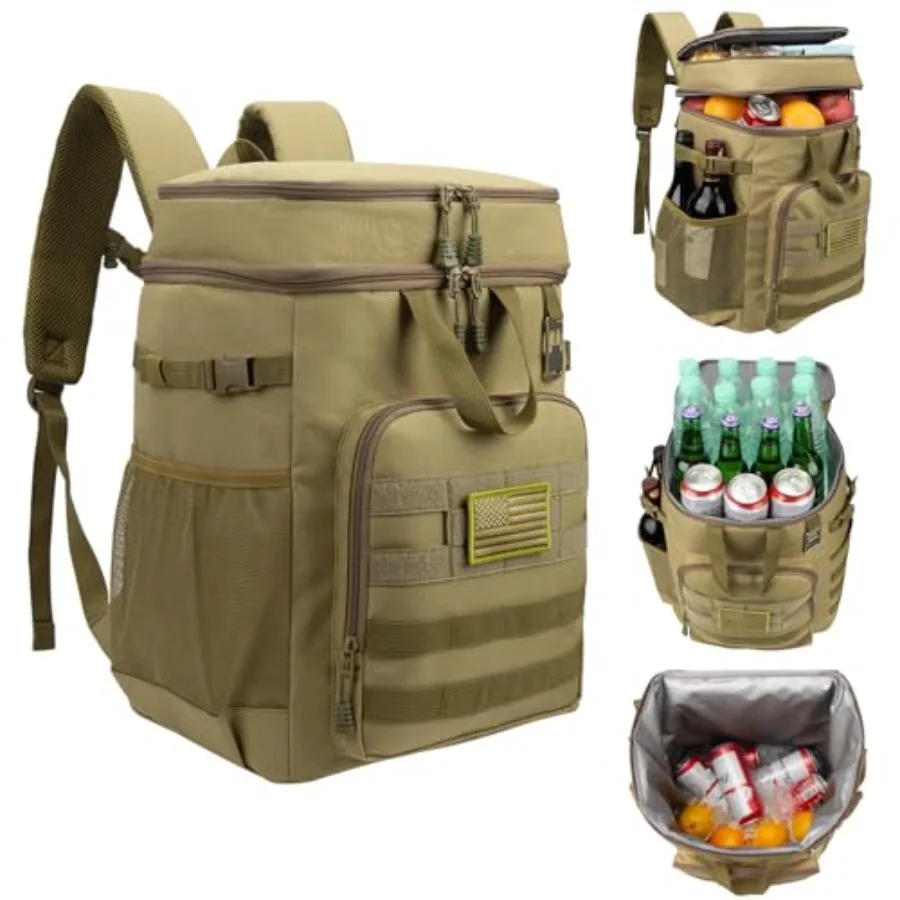 43L Cooler Backpack 45/55 Cans Insulated Leak Proof Tactical Backpack2 Insulated Comaprtments Thermal Bag Large Lunch Outdoor B
43L Cooler Backpack 45/55 Cans Insulated Leak Proof Tactical Backpack2 Insulated Comaprtments Thermal Bag Large Lunch Outdoor B