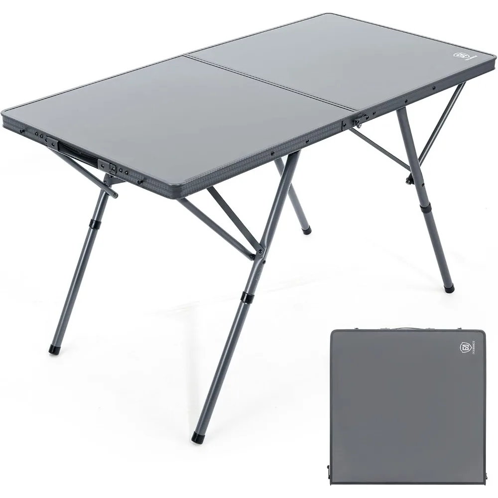 Large Camping Table for 4-6 Person, Portable Folding Aluminum Table with Carrying Handle, Suitable for BBQ, Picnic, Camping and
Large Camping Table for 4-6 Person, Portable Folding Aluminum Table with Carrying Handle, Suitable for BBQ, Picnic, Camping and