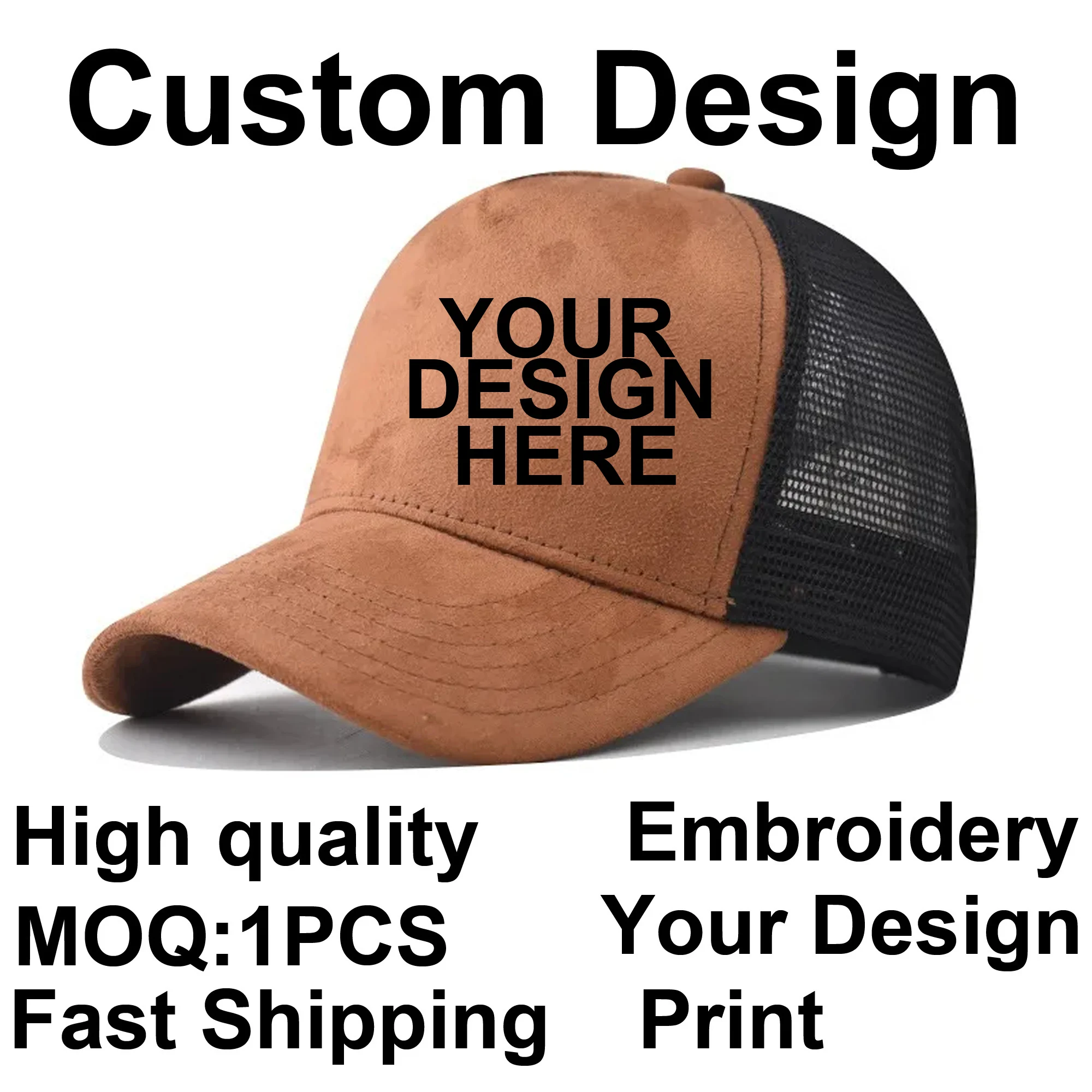 BaronHong Custom Logo High-quality Suede Mesh Baseball Hat Letter Embroidery Brand Design Cap Wholesale
BaronHong Custom Logo High-quality Suede Mesh Baseball Hat Letter Embroidery Brand Design Cap Wholesale