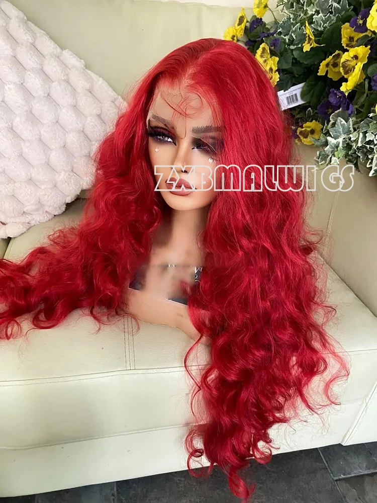 ZXBMALWIGS Красная волна воды 13x4 Синтетические волосы Бесклеевые парики фронта шнурка для женщин Волнистые кружевные фронтальные парики Ежедневное волокно
ZXBMALWIGS Красная волна воды 13x4 Синтетические волосы Бесклеевые парики фронта шнурка для женщин Волнистые кружевные фронтальные парики Ежедневное волокно