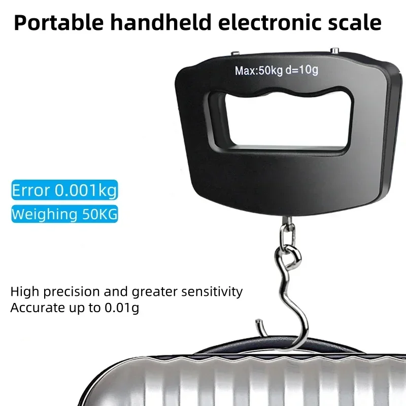 50kg/10g Travel Luggage Scale Portable Handheld Electronic Scale with Hook Gram Scale Express Delivery Fishing Handheld Scale
50kg/10g Travel Luggage Scale Portable Handheld Electronic Scale with Hook Gram Scale Express Delivery Fishing Handheld Scale
