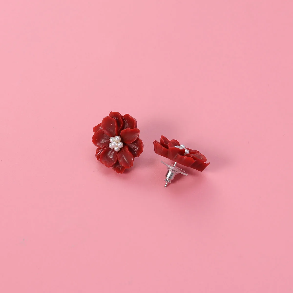 1Pair Women Earrings Small Fresh Festival Symmetrical Resin Ear Studs and Rings Jewelry Gift (Red)
1Pair Women Earrings Small Fresh Festival Symmetrical Resin Ear Studs and Rings Jewelry Gift (Red)