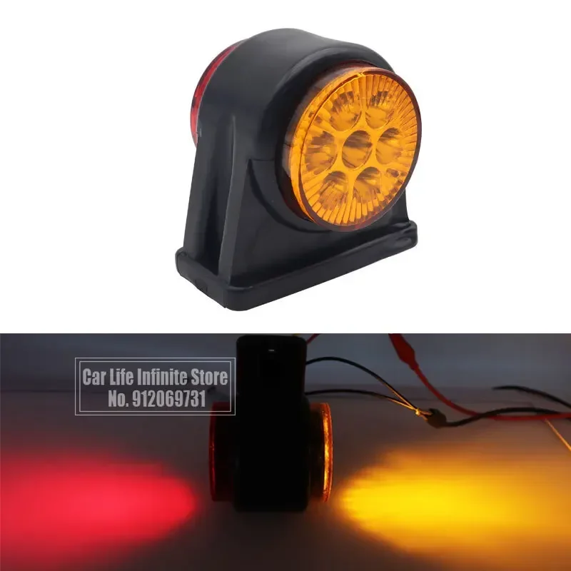 12V/24V 14LED Red & Amber Side Marker Light Truck Light Indicator Trailer Truck Lorry Caravan Safety Warning Turn Signal Lamp
12V/24V 14LED Red & Amber Side Marker Light Truck Light Indicator Trailer Truck Lorry Caravan Safety Warning Turn Signal Lamp