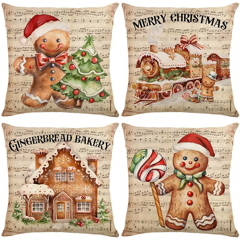 45cm Gingerbread Man Christmas Cushion Cover Pillowcase 2025 Christmas Decorations for Home Xmas New Year Christmas Decor
45cm Gingerbread Man Christmas Cushion Cover Pillowcase 2025 Christmas Decorations for Home Xmas New Year Christmas Decor