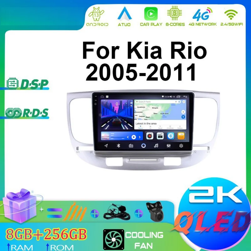For Kia Rio 2005-2011 Car Multimedia Player Android Car Player GPS WIFI Carplay 4G Car Radio Navigation Stereo Car Electronic
For Kia Rio 2005-2011 Car Multimedia Player Android Car Player GPS WIFI Carplay 4G Car Radio Navigation Stereo Car Electronic