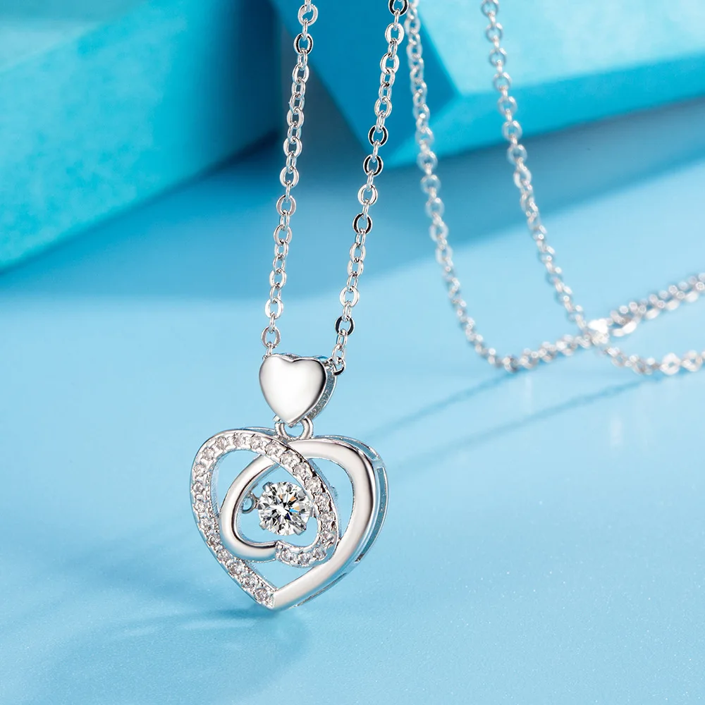 925 Sterling Silver White Blue Heart Neck Chain Necklaces For Women Ladies Jewelry Accessories Wholesale Jewellery Money 925
925 Sterling Silver White Blue Heart Neck Chain Necklaces For Women Ladies Jewelry Accessories Wholesale Jewellery Money 925