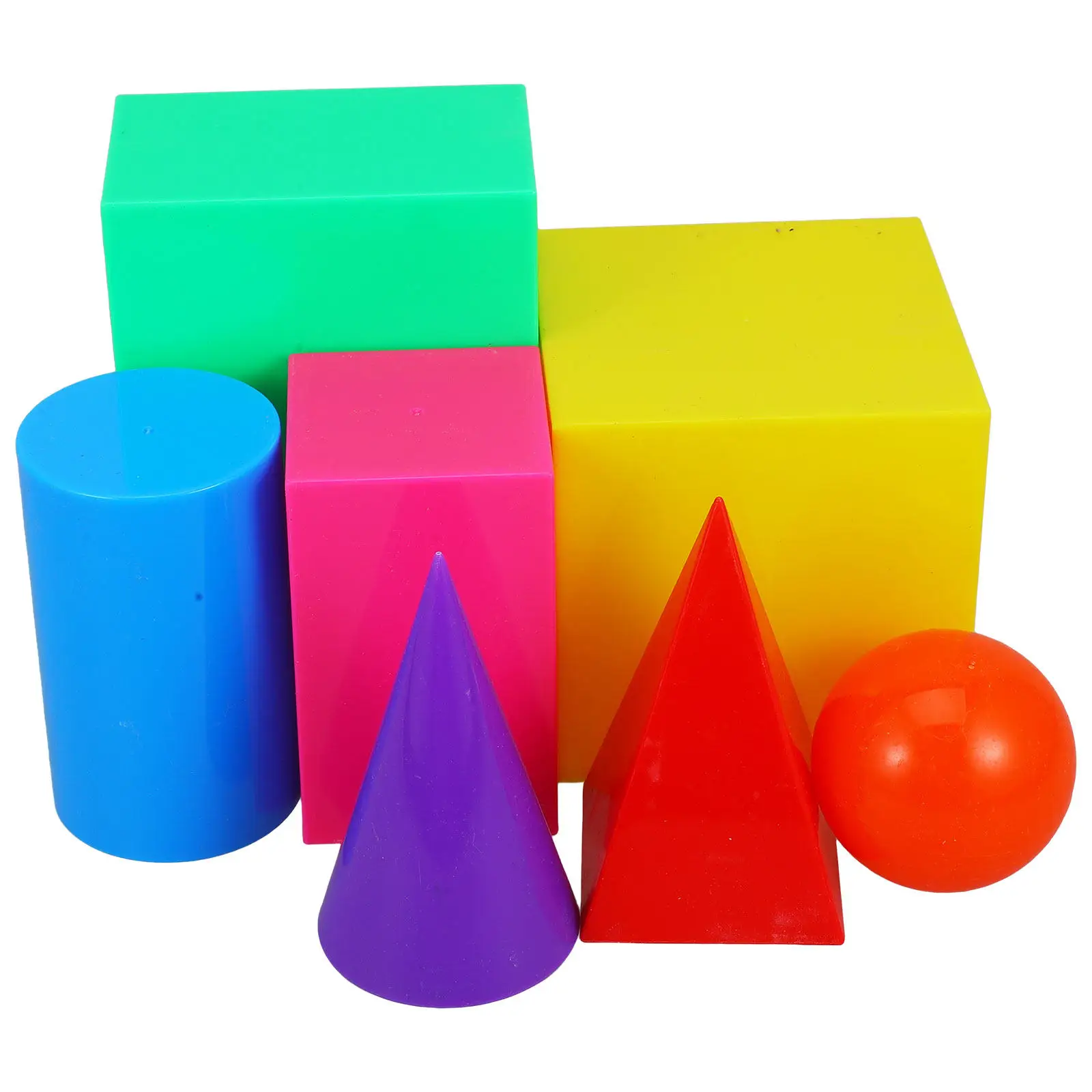 7Pcs Geometric Solid Shapes Educational Learning Set for Kids Preschool Math Teaching Aids 3D Geometry Models Classroom Stem
7Pcs Geometric Solid Shapes Educational Learning Set for Kids Preschool Math Teaching Aids 3D Geometry Models Classroom Stem