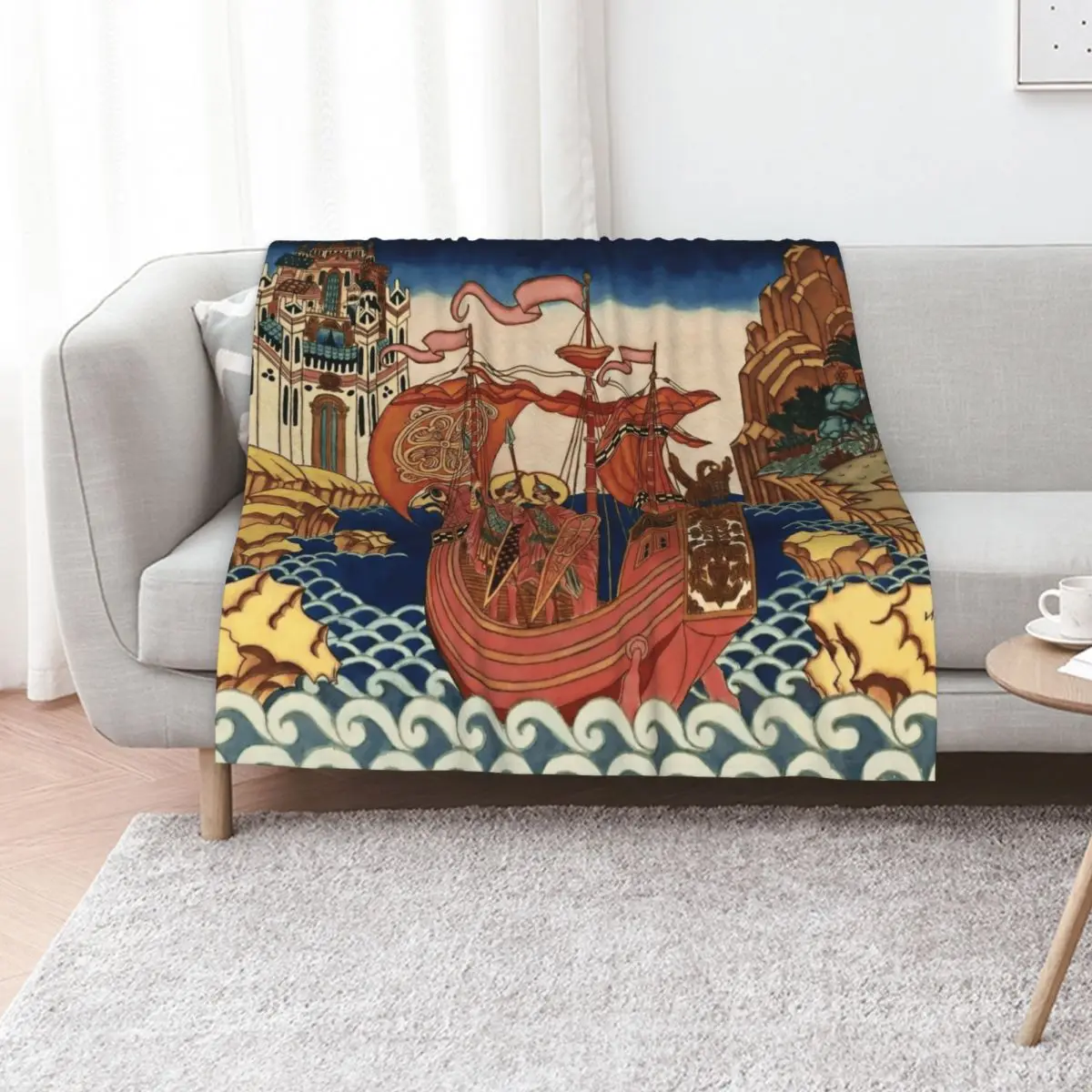 Saints on the Ship by Ivan Bilibin Throw Blanket Soft Home Decor Blanket for Couch Bedroom
Saints on the Ship by Ivan Bilibin Throw Blanket Soft Home Decor Blanket for Couch Bedroom