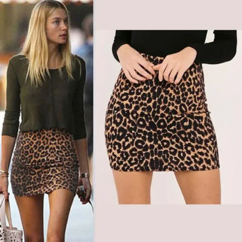 Leopard Printing High Waist Skirt Women Sexy Pencil Bodycon Pack Hip Mini Skirt For Women
Leopard Printing High Waist Skirt Women Sexy Pencil Bodycon Pack Hip Mini Skirt For Women
