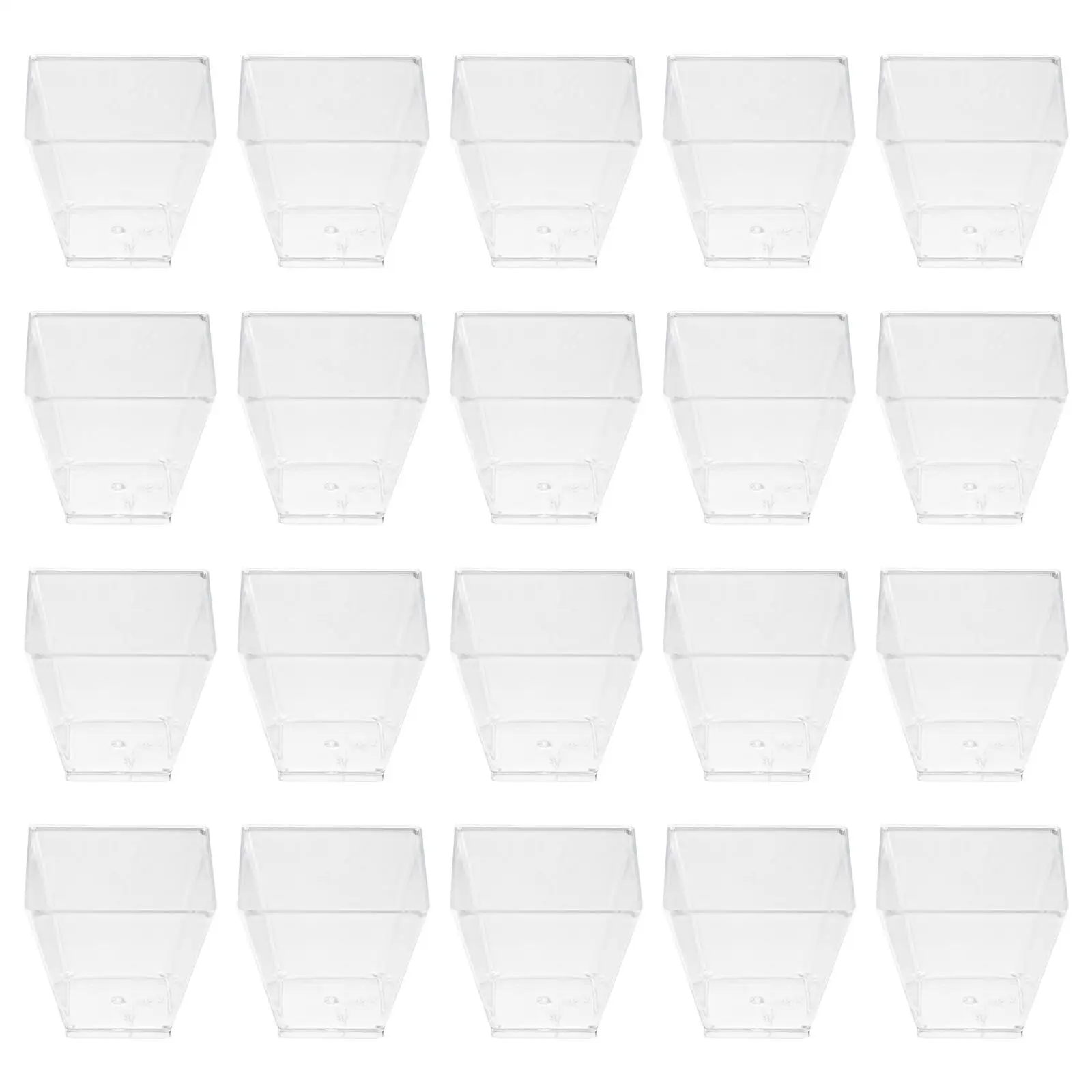100pcs Dessert Cups Disposable Plastic Jelly Mousse Yogurt Containers Ice Bar Beach Hotel Safe Strong Anti Leak
100pcs Dessert Cups Disposable Plastic Jelly Mousse Yogurt Containers Ice Bar Beach Hotel Safe Strong Anti Leak