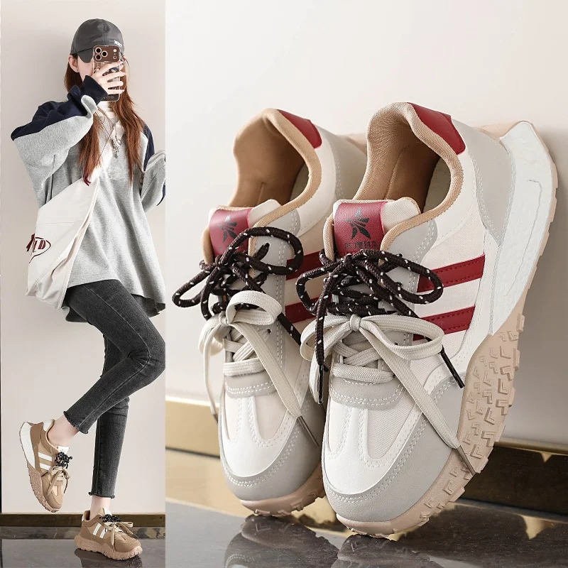 Women's Travel Shoes Spring 2026 New Style Ultra-Thin Breathable Sports Dad Deqin Shoes Lightweight Comfortable Walking Sneakers
Women's Travel Shoes Spring 2026 New Style Ultra-Thin Breathable Sports Dad Deqin Shoes Lightweight Comfortable Walking Sneakers