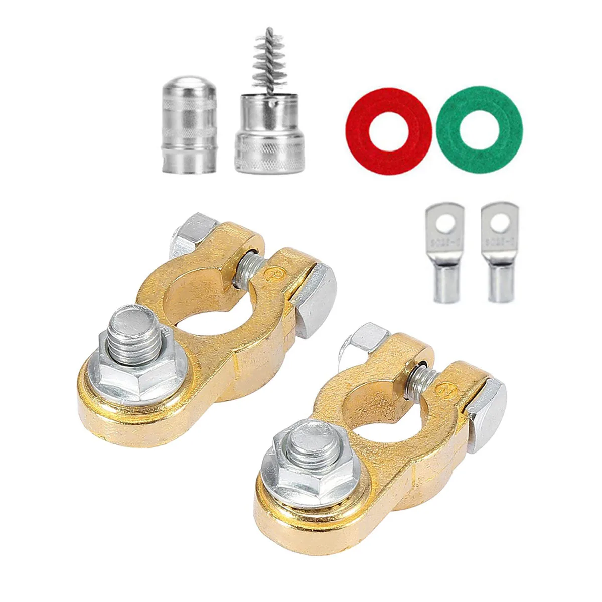 2Pcs M10 Terminal Battery Clamp Car Battery Terminal Wire Cable Clamp Top Quick Post Terminal Electric Connector Clamps
2Pcs M10 Terminal Battery Clamp Car Battery Terminal Wire Cable Clamp Top Quick Post Terminal Electric Connector Clamps