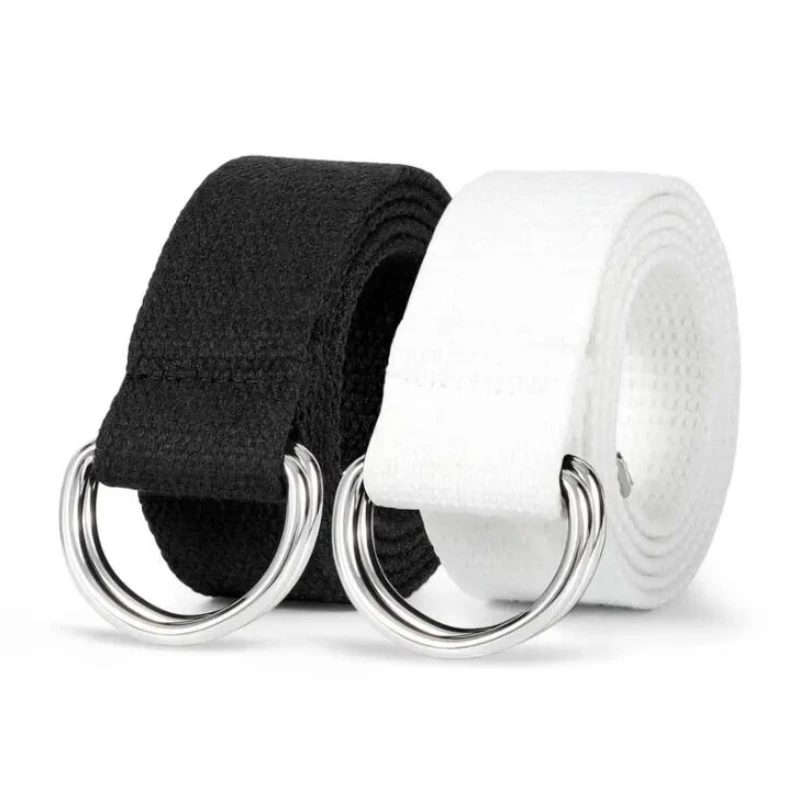 Men's and women's universal canvas belt with double buckle leisure belt D-Ring Canvas Belts Silver Buckles Women's Webbing Belts
Men's and women's universal canvas belt with double buckle leisure belt D-Ring Canvas Belts Silver Buckles Women's Webbing Belts