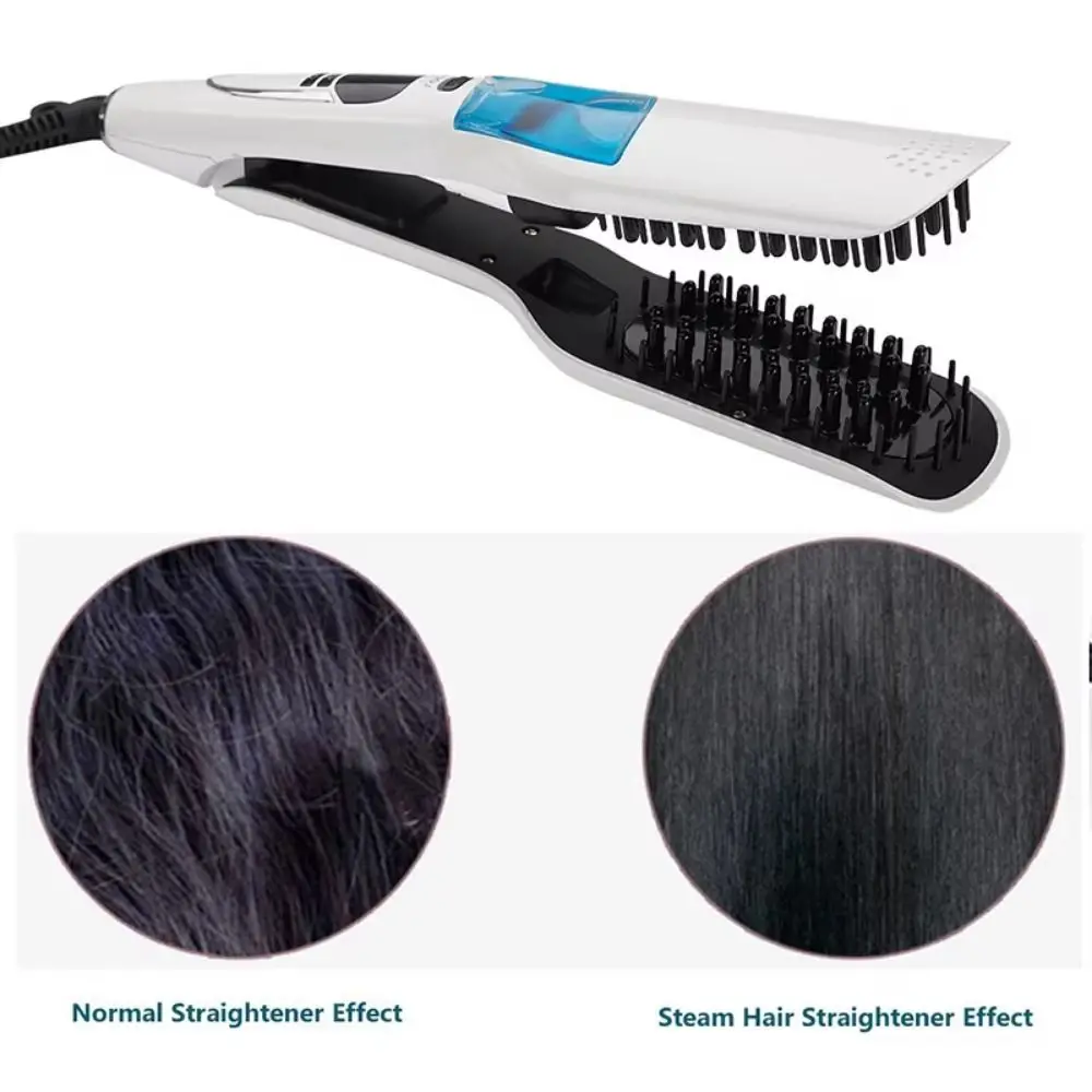LCD Display Steam Hair Straightener Scalable PTC Heated Electric Hair Straightener Adjustable Temperature Fast Heating
LCD Display Steam Hair Straightener Scalable PTC Heated Electric Hair Straightener Adjustable Temperature Fast Heating