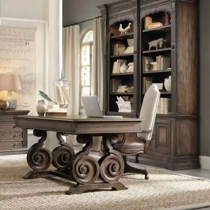 Customized furniture American high-end restaurant retro fashion table for 6 people
Customized furniture American high-end restaurant retro fashion table for 6 people