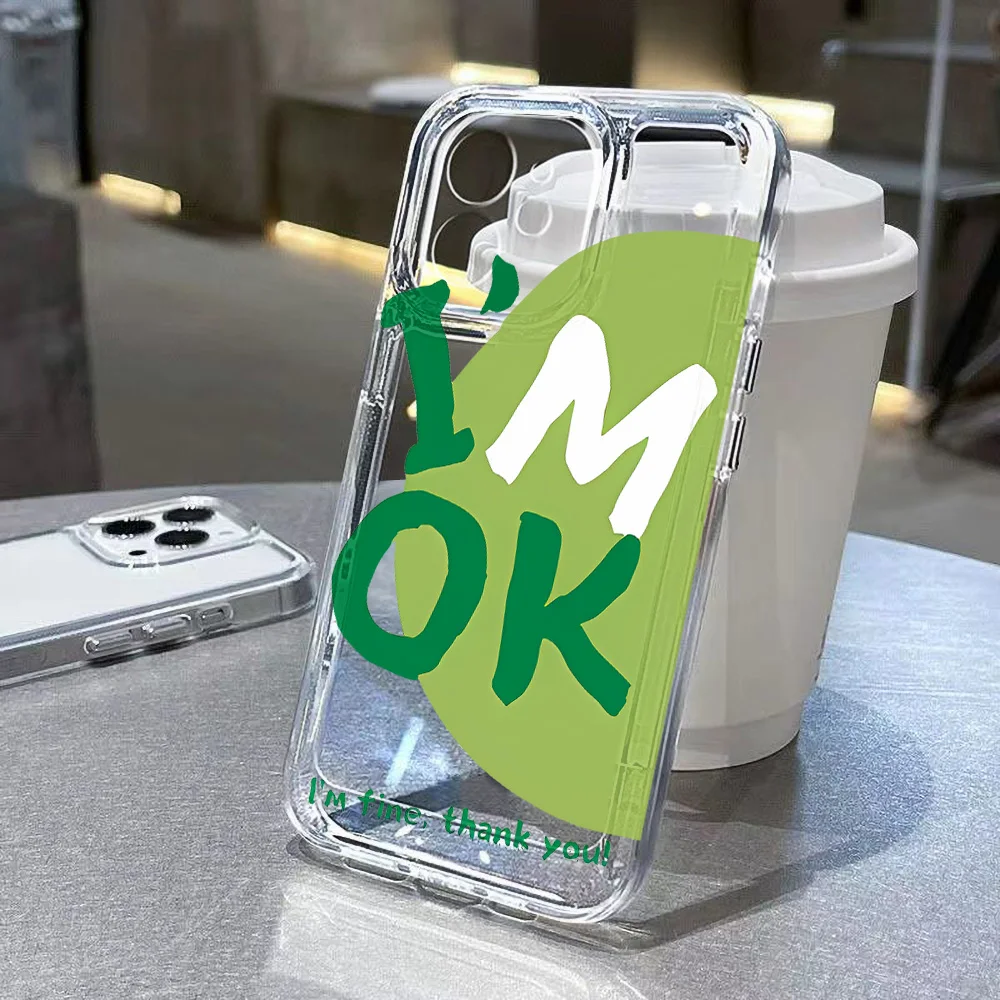 Iam OK Phone Case For Samsung Galaxy S24 Ultra Funda Samsung S23 FE S22 S21 S20 S10 Plus A73 5G A72 A71 A70 Soft Silicone Covers
Iam OK Phone Case For Samsung Galaxy S24 Ultra Funda Samsung S23 FE S22 S21 S20 S10 Plus A73 5G A72 A71 A70 Soft Silicone Covers