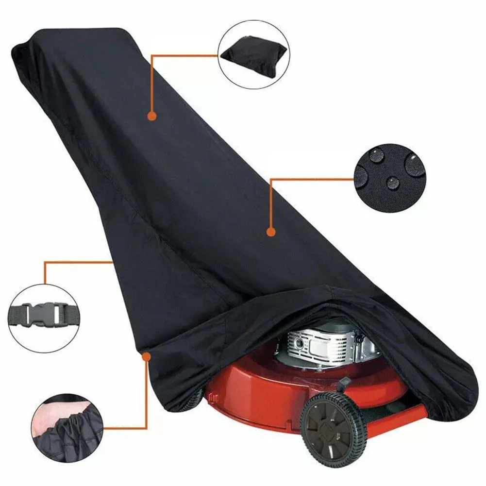 Push Mower Cover Heavy Duty Waterproof Lawn Mower Cover Outdoor Lawnmower Cover Oxford Cloth Black 188*99*64CM
Push Mower Cover Heavy Duty Waterproof Lawn Mower Cover Outdoor Lawnmower Cover Oxford Cloth Black 188*99*64CM