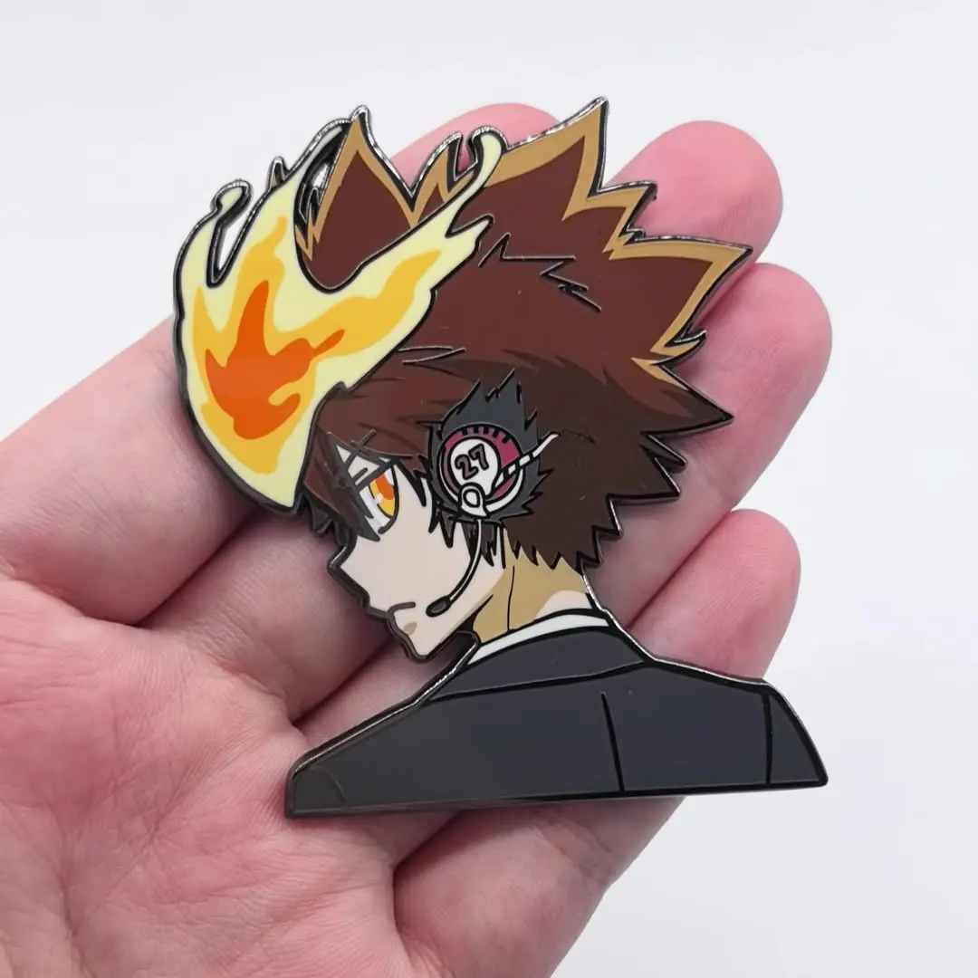 Katekyo Hitman Reborn Anime Metal Brooch Japanese Hot Blooded Manga Sawada Tsunayoshi Backpack Badge Pins
Katekyo Hitman Reborn Anime Metal Brooch Japanese Hot Blooded Manga Sawada Tsunayoshi Backpack Badge Pins