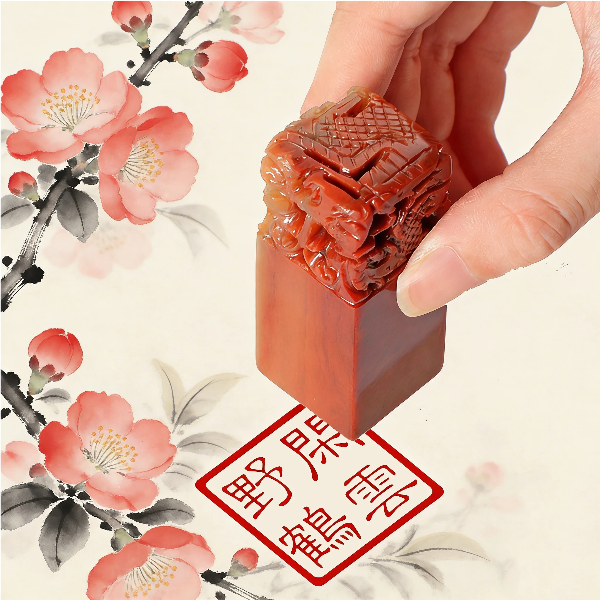 25mm Stone Stamp Custom Gift Calligraphy Signature Seals English Chinese Name Stamps Dragon Carved Jade Seals
25mm Stone Stamp Custom Gift Calligraphy Signature Seals English Chinese Name Stamps Dragon Carved Jade Seals