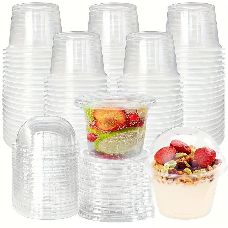 50 шт. десертная чашка с крышкой, одноразовая чашка для пудинга, мусс, мороженое, фрукты, закуски, праздничная чашка для дня рождения с крышкой отверстия
50 шт. десертная чашка с крышкой, одноразовая чашка для пудинга, мусс, мороженое, фрукты, закуски, праздничная чашка для дня рождения с крышкой отверстия