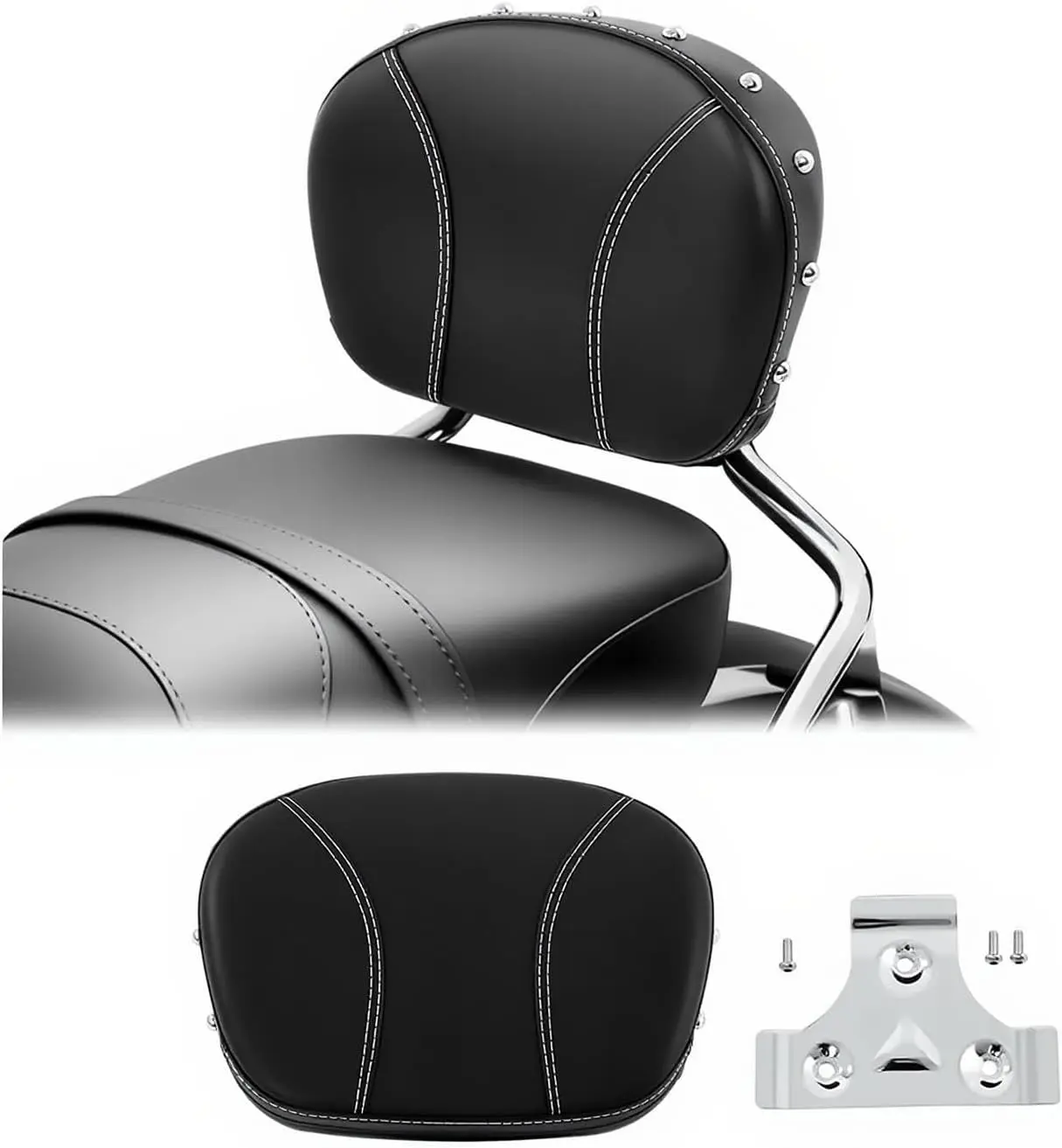 Detachable Sissy Bar Backrest Pad Fits for Harley Touring Street Electra Glide Road King 1994-2020 Softail 2018-2020 Fat Boy
Detachable Sissy Bar Backrest Pad Fits for Harley Touring Street Electra Glide Road King 1994-2020 Softail 2018-2020 Fat Boy