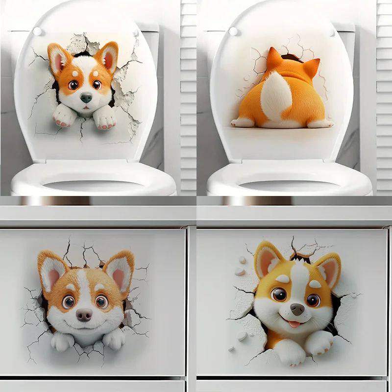 C1248# A Dog Coming out of the Wall Self-Adhesive Toilet Stickers,Wall Decal Removable, Reusable Vinyl Car Sticker for Bathroom
C1248# A Dog Coming out of the Wall Self-Adhesive Toilet Stickers,Wall Decal Removable, Reusable Vinyl Car Sticker for Bathroom
