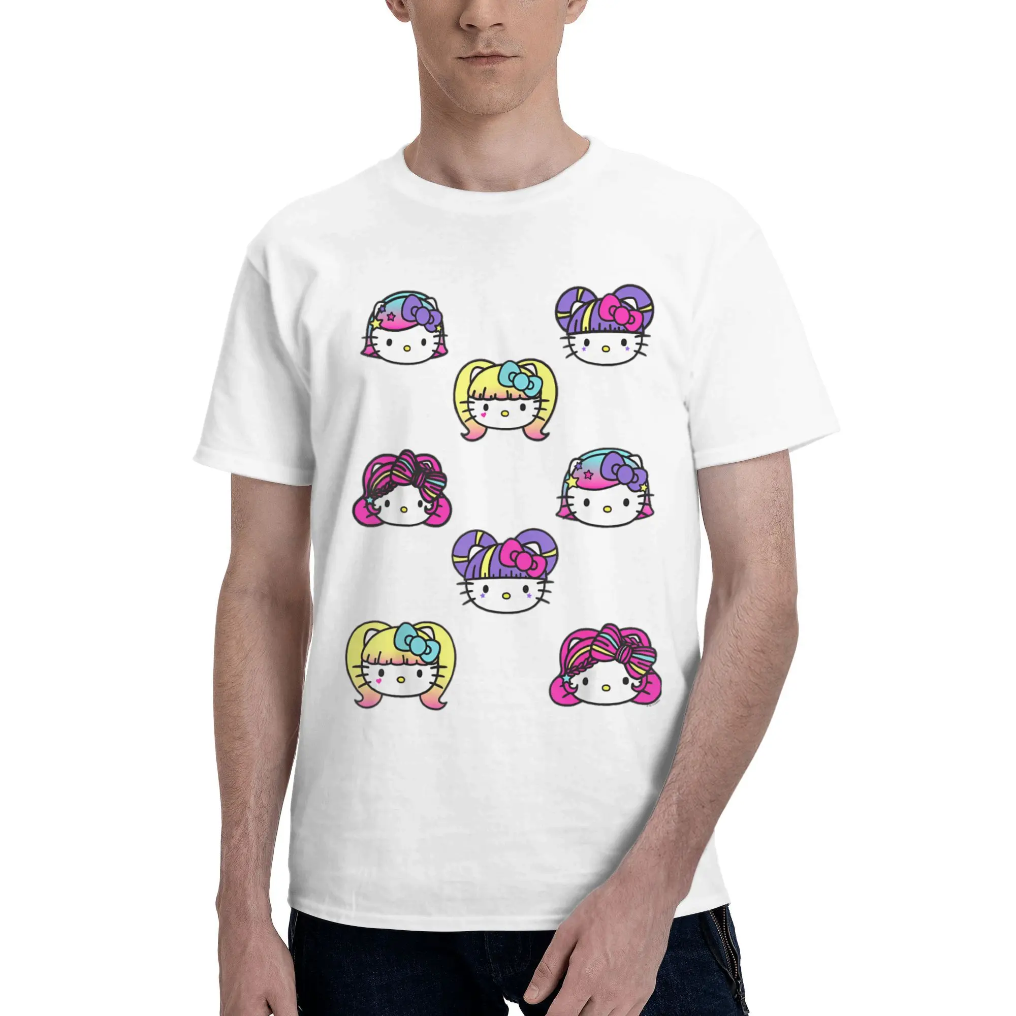 Hello Kitty Kawaii Multi Hair Do наряд для мужчин и женщин футболка из 100% хлопка футболка с графическим принтом топы футболка
Hello Kitty Kawaii Multi Hair Do наряд для мужчин и женщин футболка из 100% хлопка футболка с графическим принтом топы футболка