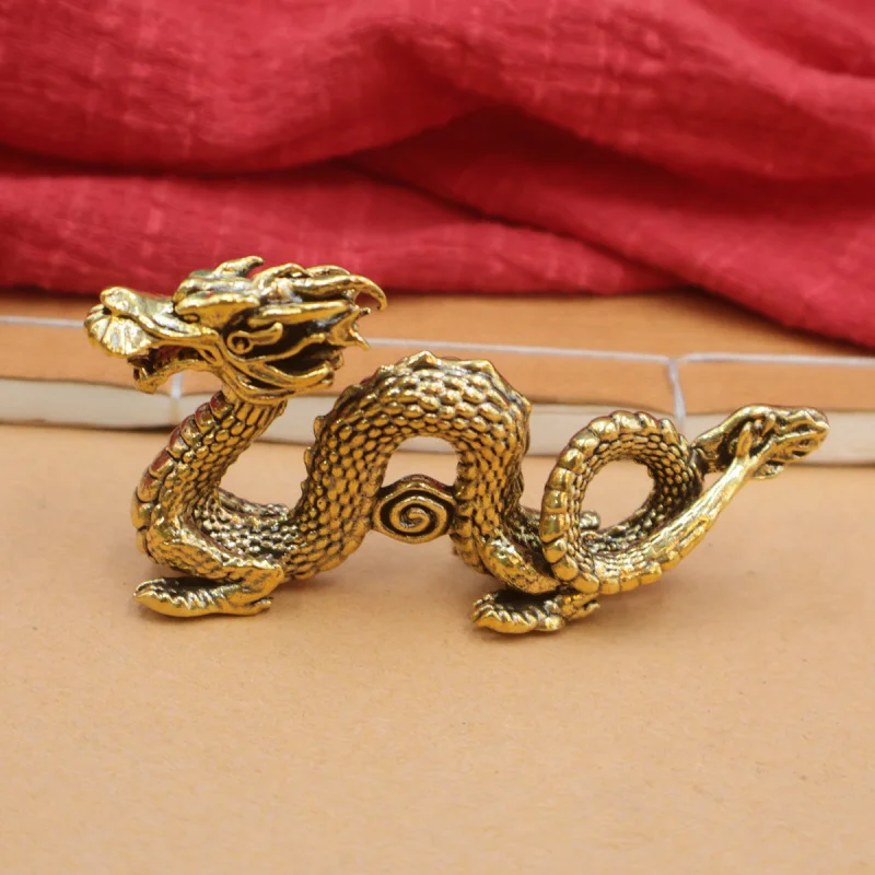 Brass Cloud Dragon Zodiac Dragon Ornament Flying Dragon Year Tea Table Tea Pet Desktop Vintage Aged Copper Craft Wholesale
Brass Cloud Dragon Zodiac Dragon Ornament Flying Dragon Year Tea Table Tea Pet Desktop Vintage Aged Copper Craft Wholesale