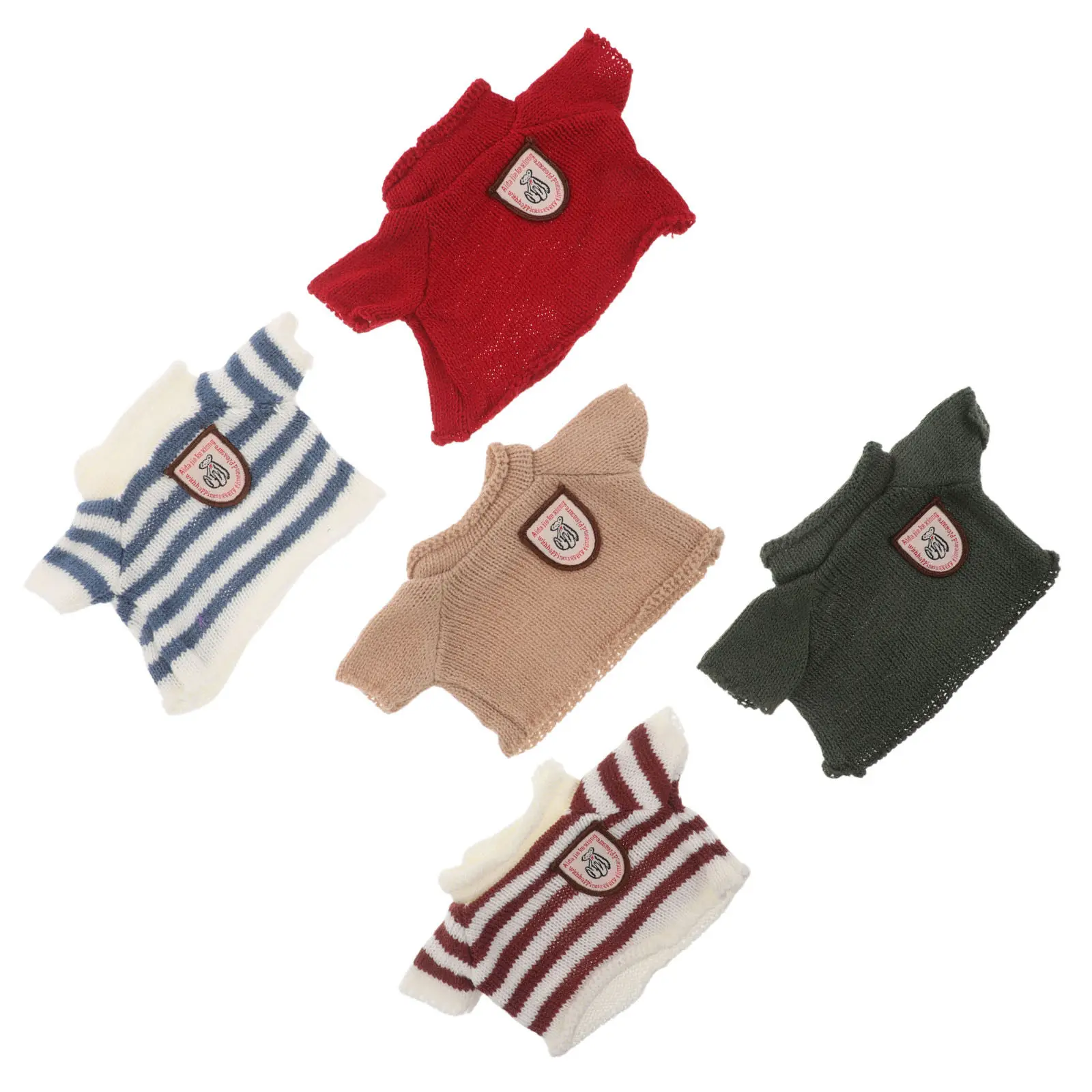 5Pcs Knitted Bear Sweater Outfits for 30Cm Stuffed Animals Handmade Soft Cozy Clothing Creative DIY Dress Up Accessories Stuffed
5Pcs Knitted Bear Sweater Outfits for 30Cm Stuffed Animals Handmade Soft Cozy Clothing Creative DIY Dress Up Accessories Stuffed