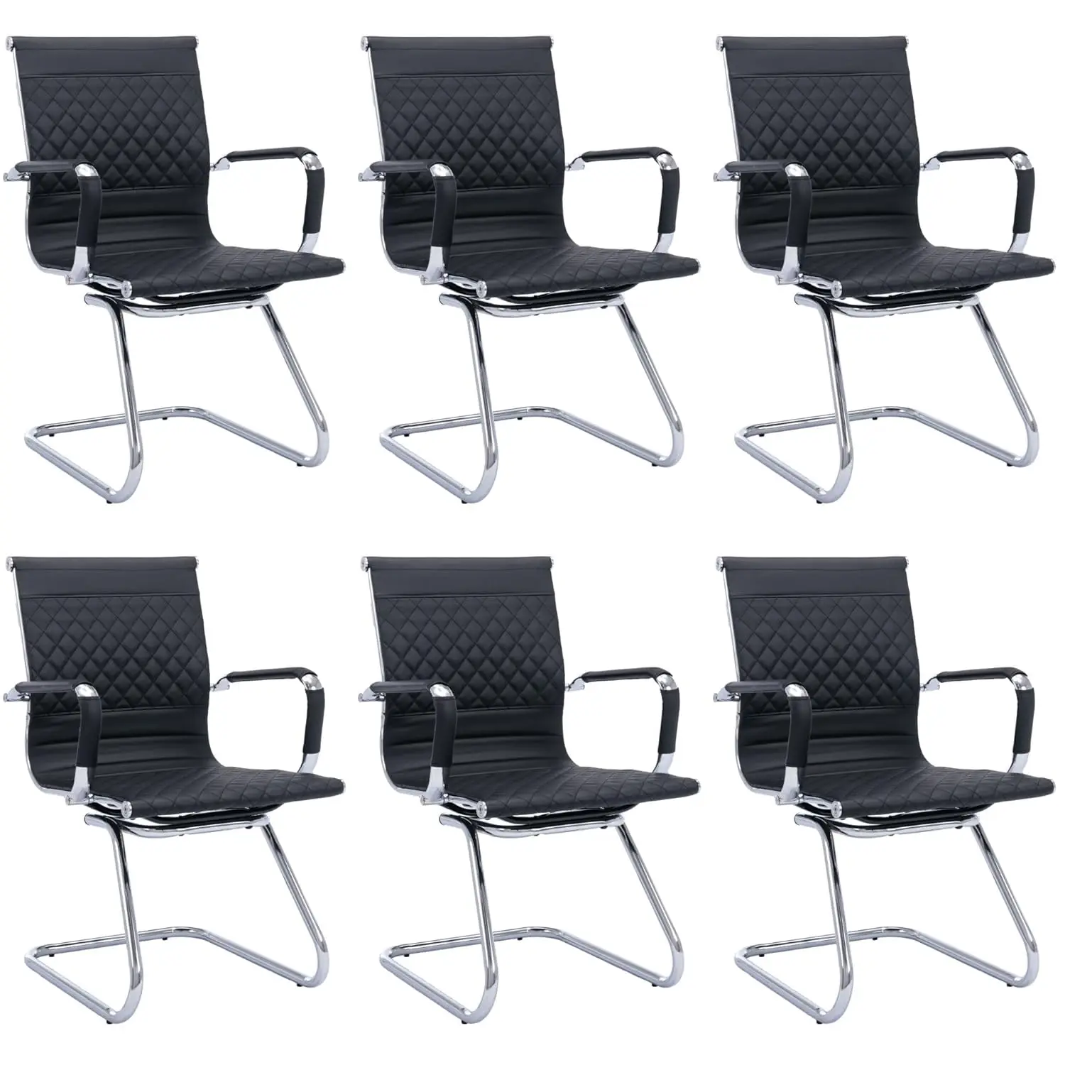 Office Guest Chairs Reception Chairs Waiting Room Chairs Set of 6 Conference Room Chair with Mid Back, Modern PU, Customized
Office Guest Chairs Reception Chairs Waiting Room Chairs Set of 6 Conference Room Chair with Mid Back, Modern PU, Customized
