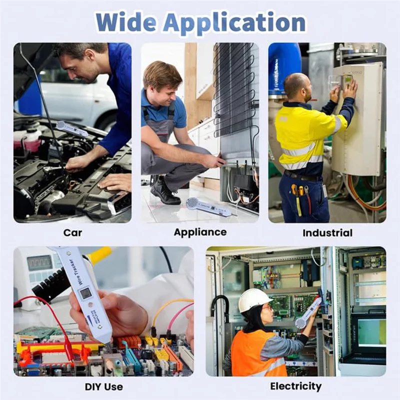 Tone Generator Kit, Wire Tracer Circuit Tester, 200EP High Accuracy Cable Tester, Tone And Probe Kit Line Finder
Tone Generator Kit, Wire Tracer Circuit Tester, 200EP High Accuracy Cable Tester, Tone And Probe Kit Line Finder