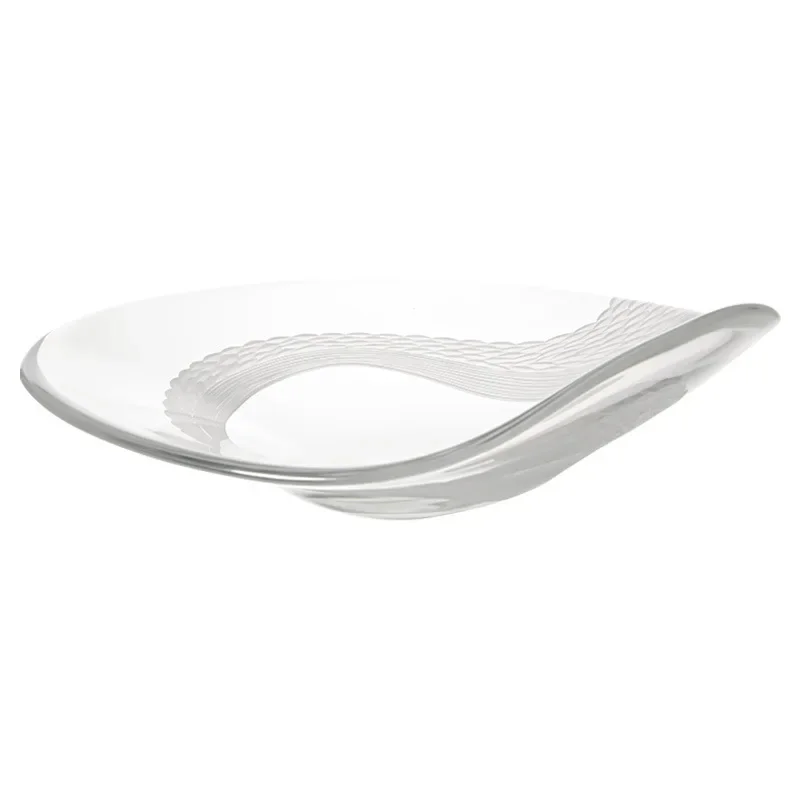 Crystal glass large fruit plate living room ornament, Italian wave coffee table decoration, hotel clubhouse decoration
Crystal glass large fruit plate living room ornament, Italian wave coffee table decoration, hotel clubhouse decoration