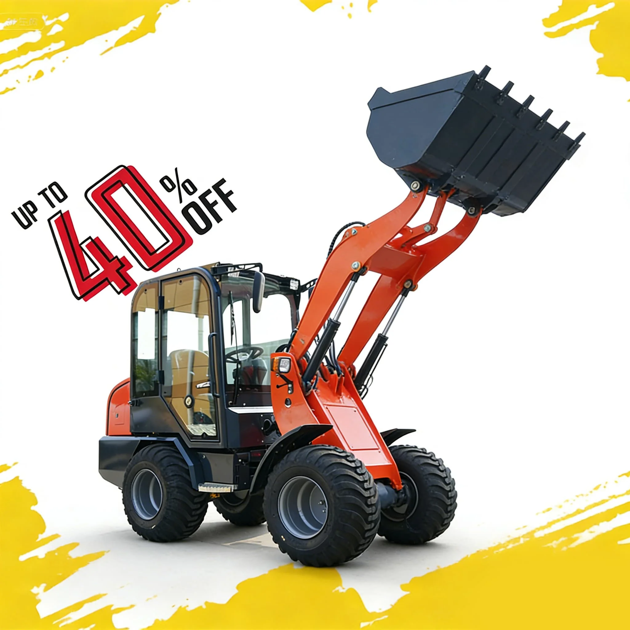 China New 4x4 WD Wheel Loader CE EPA Euro 5 Garden Wheel Loader Hydraulic Drive Front Shovel Wheel Loader with Cabin Customized
China New 4x4 WD Wheel Loader CE EPA Euro 5 Garden Wheel Loader Hydraulic Drive Front Shovel Wheel Loader with Cabin Customized