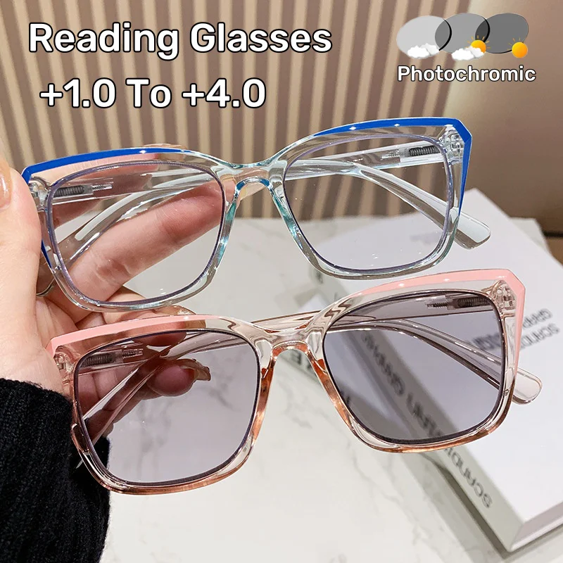 Multifocal Photochromic Presbyopia Glasses Fashionable Large-Frame Reading Glasses for Comfortable Near and Distant Vision
Multifocal Photochromic Presbyopia Glasses Fashionable Large-Frame Reading Glasses for Comfortable Near and Distant Vision