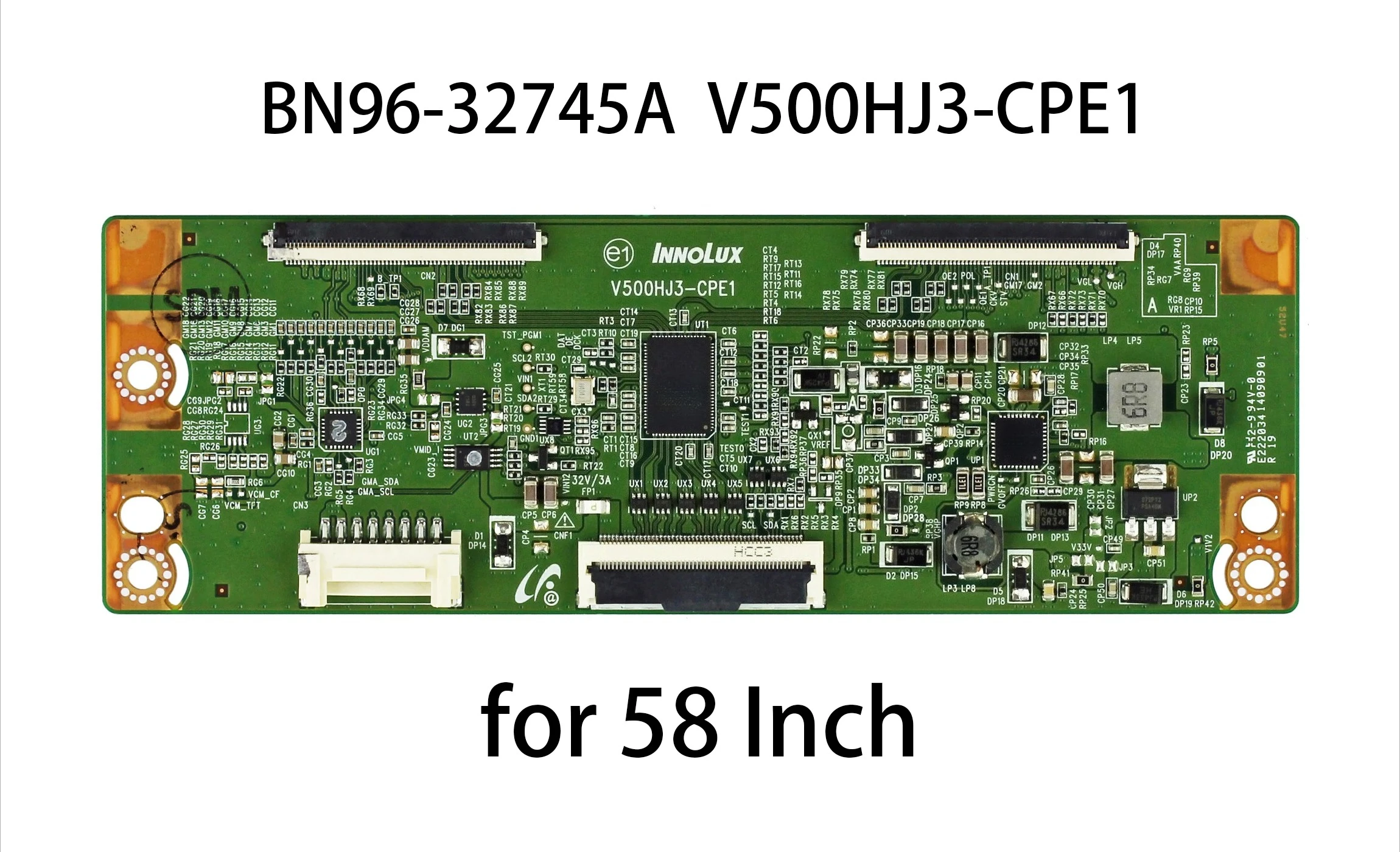 BN96-32745A V500HJ3-CPE1 T-Con Logic Board for UN58H5005AF UN58H5200AF UN58H5200AG UN58H5202AF UN58H5203AF UN58H5203AG 58 Inch
BN96-32745A V500HJ3-CPE1 T-Con Logic Board for UN58H5005AF UN58H5200AF UN58H5200AG UN58H5202AF UN58H5203AF UN58H5203AG 58 Inch
