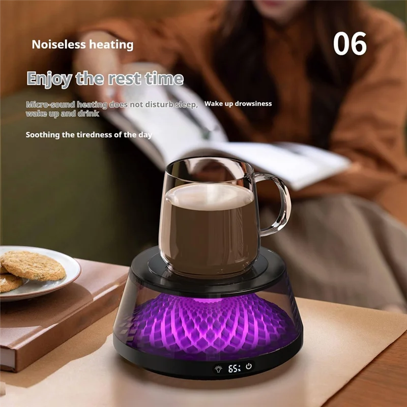 AD-Coffee Cup Heater, Desk Coffee Heater, Electric Heater With Ambient Light, Beverage Milk Tea Heating Tray
AD-Coffee Cup Heater, Desk Coffee Heater, Electric Heater With Ambient Light, Beverage Milk Tea Heating Tray