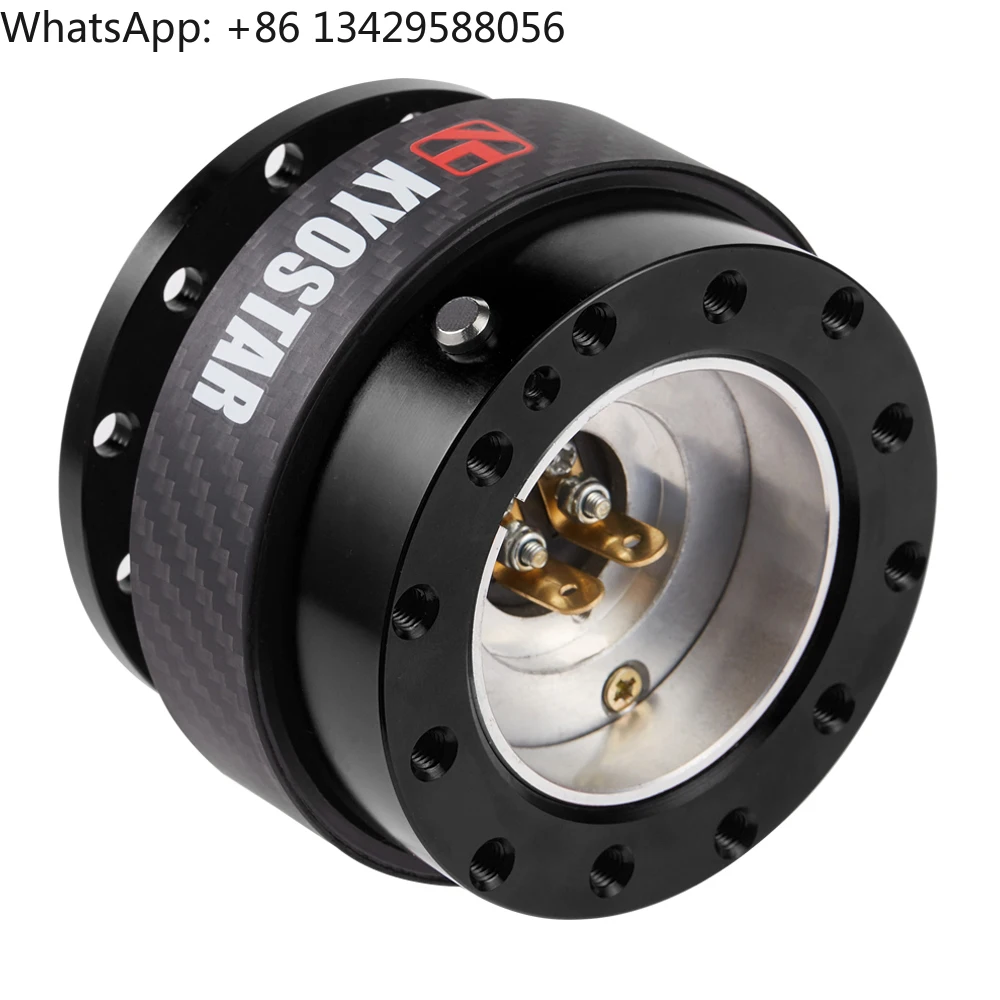 Hot Sale Universal Dry Carbon Fiber Racing Steering Wheel with Quick Release Control Hub Interior Kits