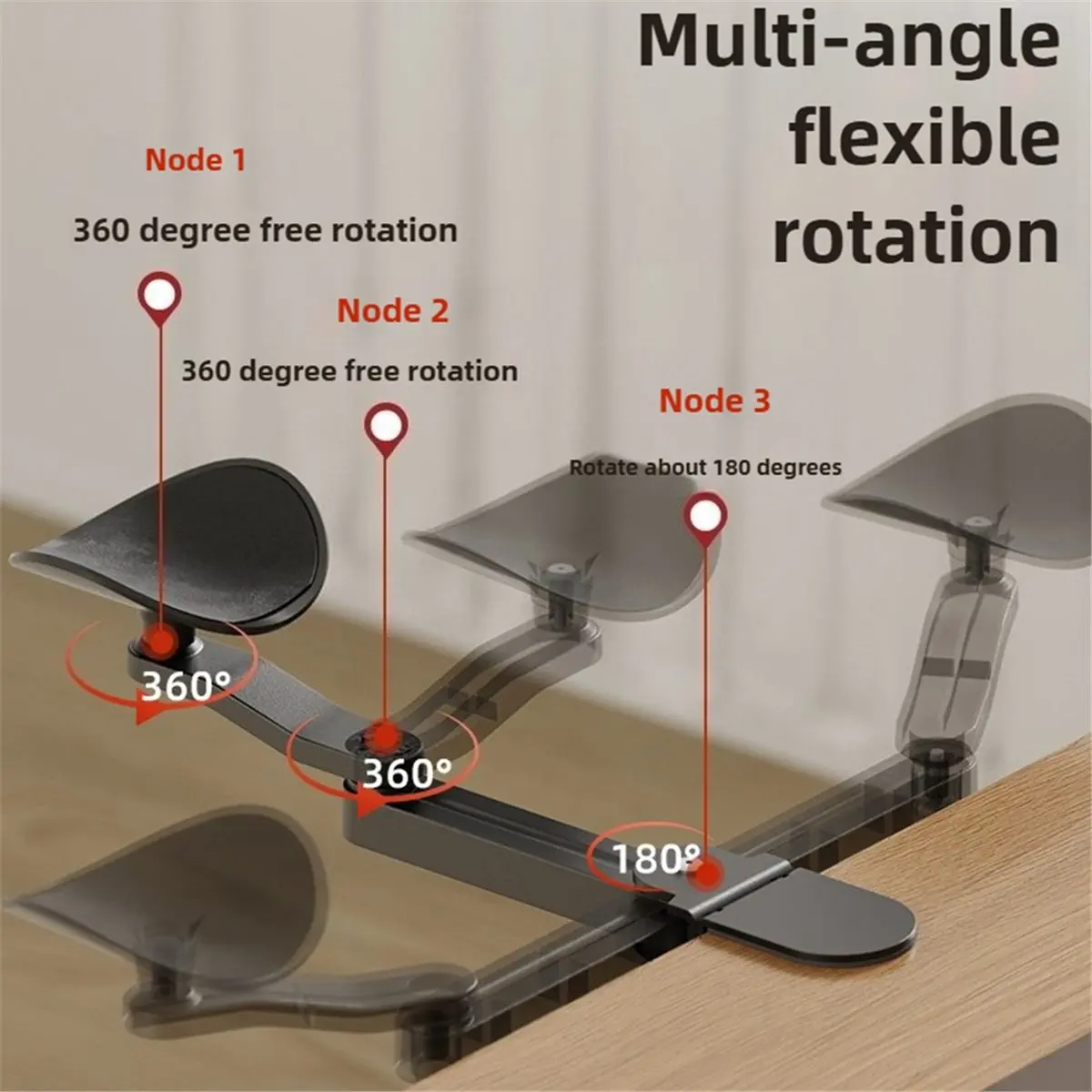 COFA Aluminum Desk Arm Rest Support 3 Height Adjust Ergonomic Arm Rest Mouse Pad Armrest Bracket Console for White
COFA Aluminum Desk Arm Rest Support 3 Height Adjust Ergonomic Arm Rest Mouse Pad Armrest Bracket Console for White