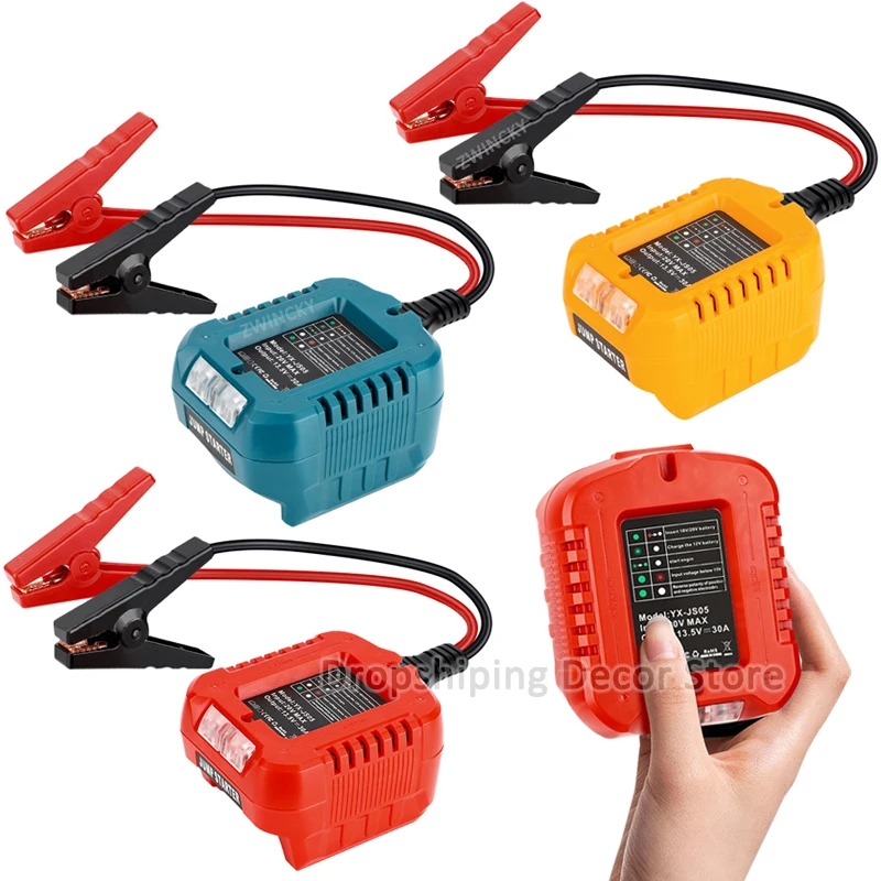 Car Jump Starting Adapter For Makita/Dewalt/Milwaukee/Bosch 18V Lithium Battery Car Battery Igniter Automotive Jump Starter
Car Jump Starting Adapter For Makita/Dewalt/Milwaukee/Bosch 18V Lithium Battery Car Battery Igniter Automotive Jump Starter
