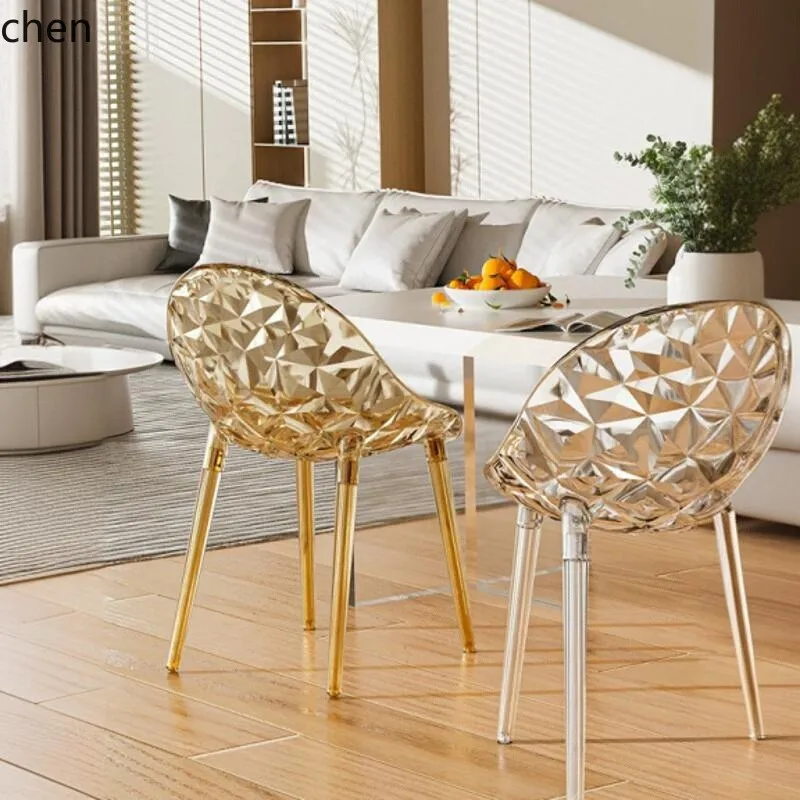 ZML transparent dining chair light luxury high-end crystal chair leisure chair home
ZML transparent dining chair light luxury high-end crystal chair leisure chair home