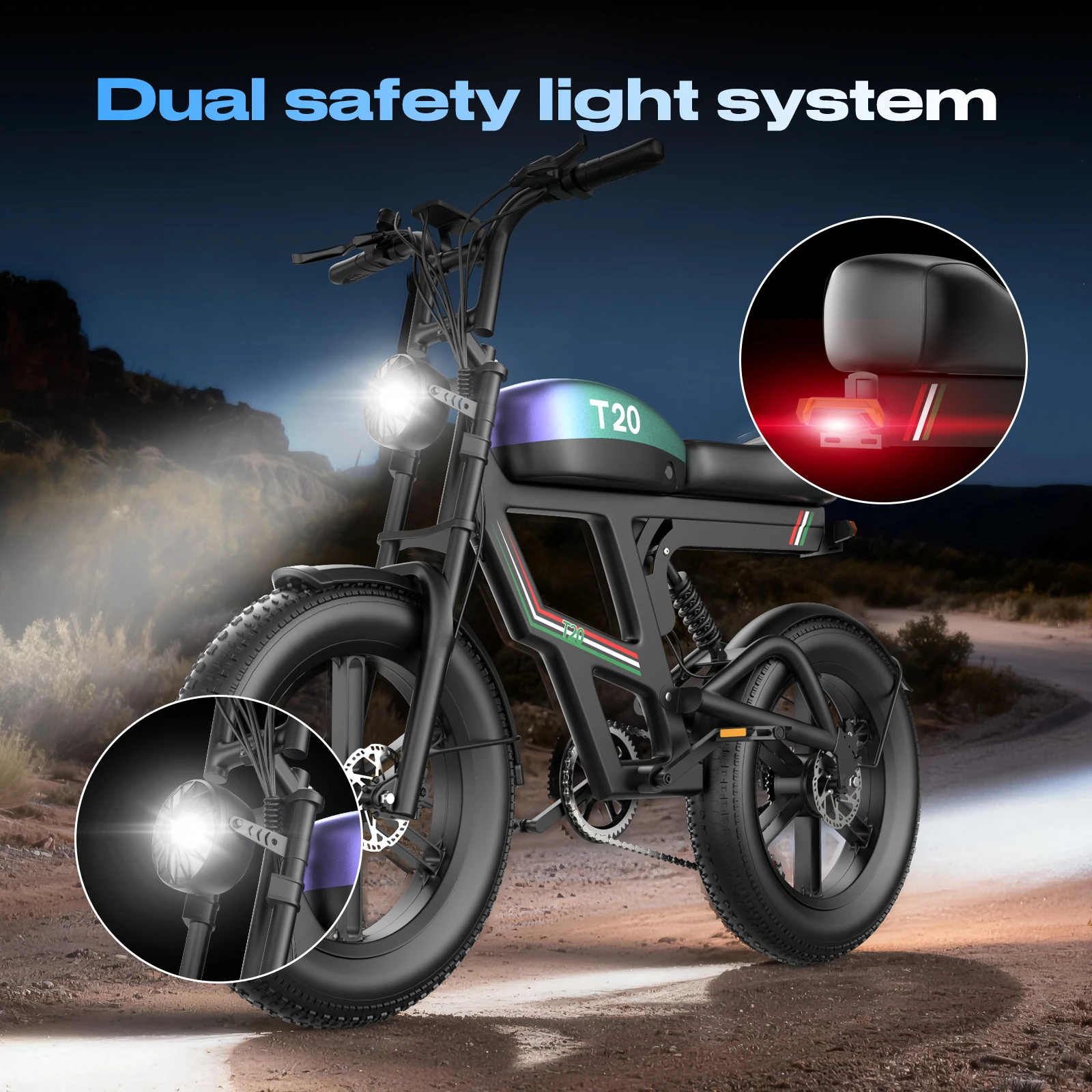 Электровелосипед для взрослых с разблокировкой по NFC и паролю, пиковая мощность 1800 Вт, электровелосипед для бездорожья 48В 20Ач, скорость 30 миль/ч, запас хода 80 миль, 20-дюймовые колеса, стандарт UL2849, для любой местности
Электровелосипед для взрослых с разблокировкой по NFC и паролю, пиковая мощность 1800 Вт, электровелосипед для бездорожья 48В 20Ач, скорость 30 миль/ч, запас хода 80 миль, 20-дюймовые колеса, стандарт UL2849, для любой местности