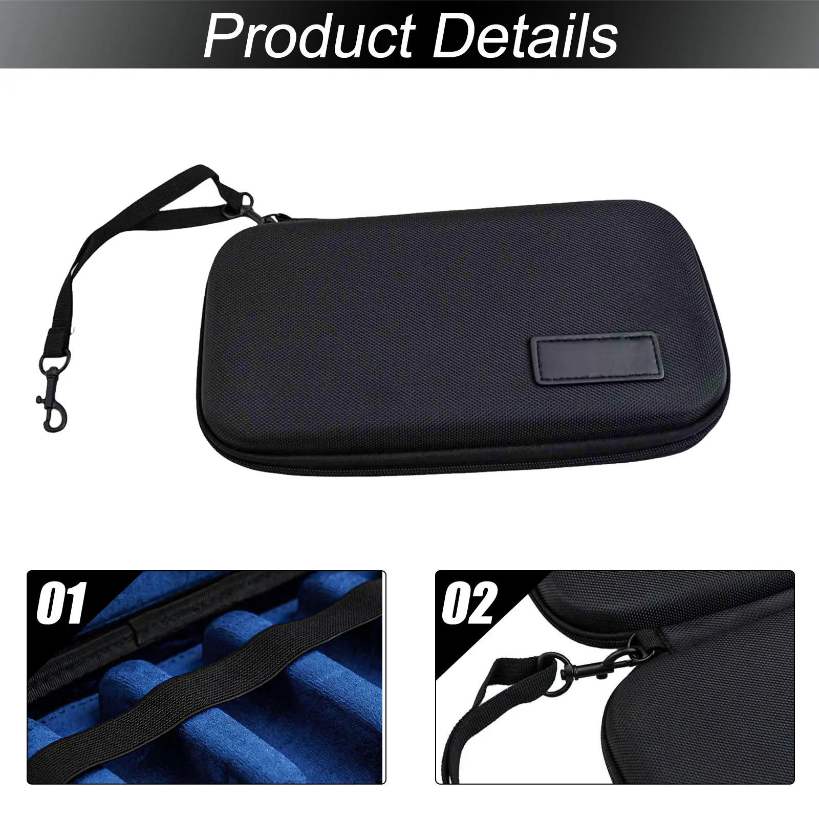 Waterproof Mouthpiece Storage Case for Saxophones Features Hard Lining and Ample Space for Accessories and Mouthpieces
Waterproof Mouthpiece Storage Case for Saxophones Features Hard Lining and Ample Space for Accessories and Mouthpieces