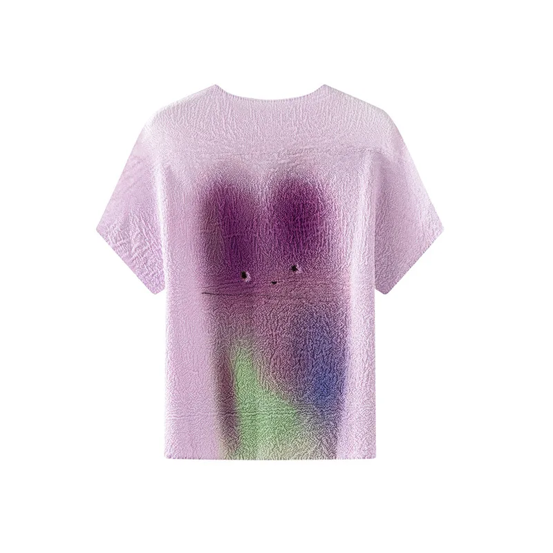 Miyake Pleated T-shirt High-end Temperament Pleated Tops Female 2025 Summer New Printing Thin Short-sleeved T-shirt Female
Miyake Pleated T-shirt High-end Temperament Pleated Tops Female 2025 Summer New Printing Thin Short-sleeved T-shirt Female