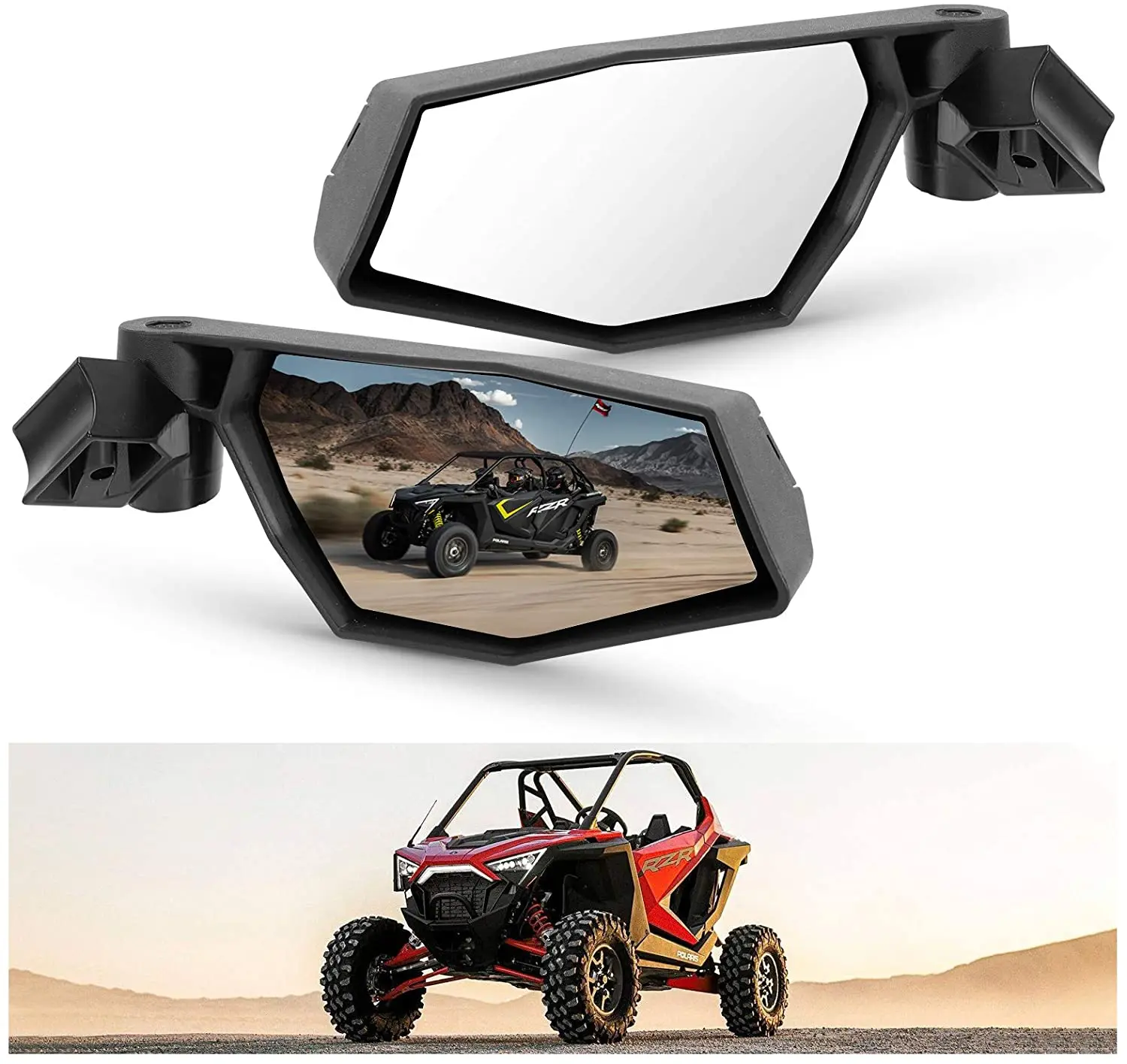 Side Mirrors Compatible for 2020-2022 Polaris RZR Pro XP, Pro R, Turbo R / 4 Accessories 2883762
Side Mirrors Compatible for 2020-2022 Polaris RZR Pro XP, Pro R, Turbo R / 4 Accessories 2883762